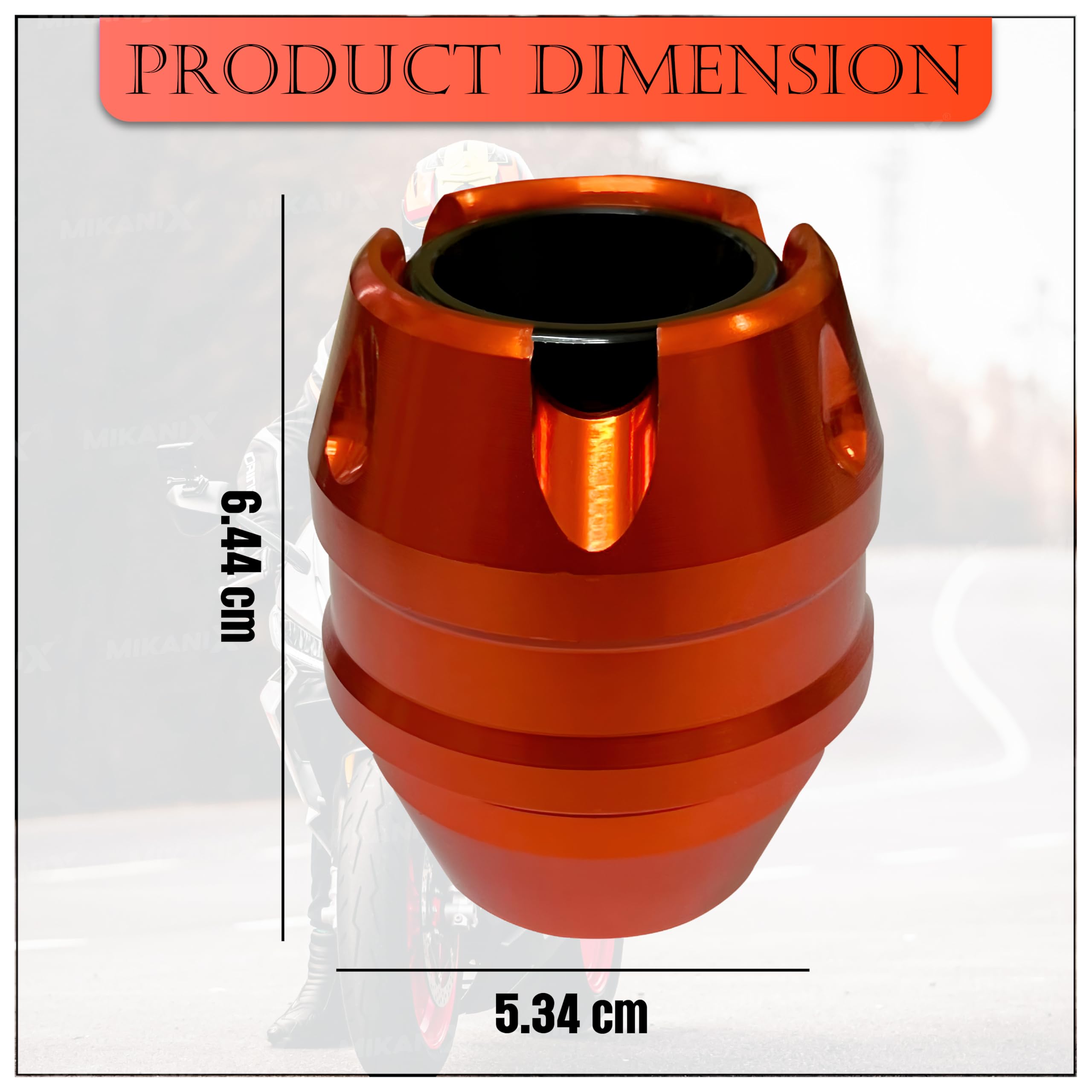 MIKANIX Universal Motorcycle Front Fork Slider | Wheel Frame Slider | Axle Protector Bike Crash Guard for All Bikes