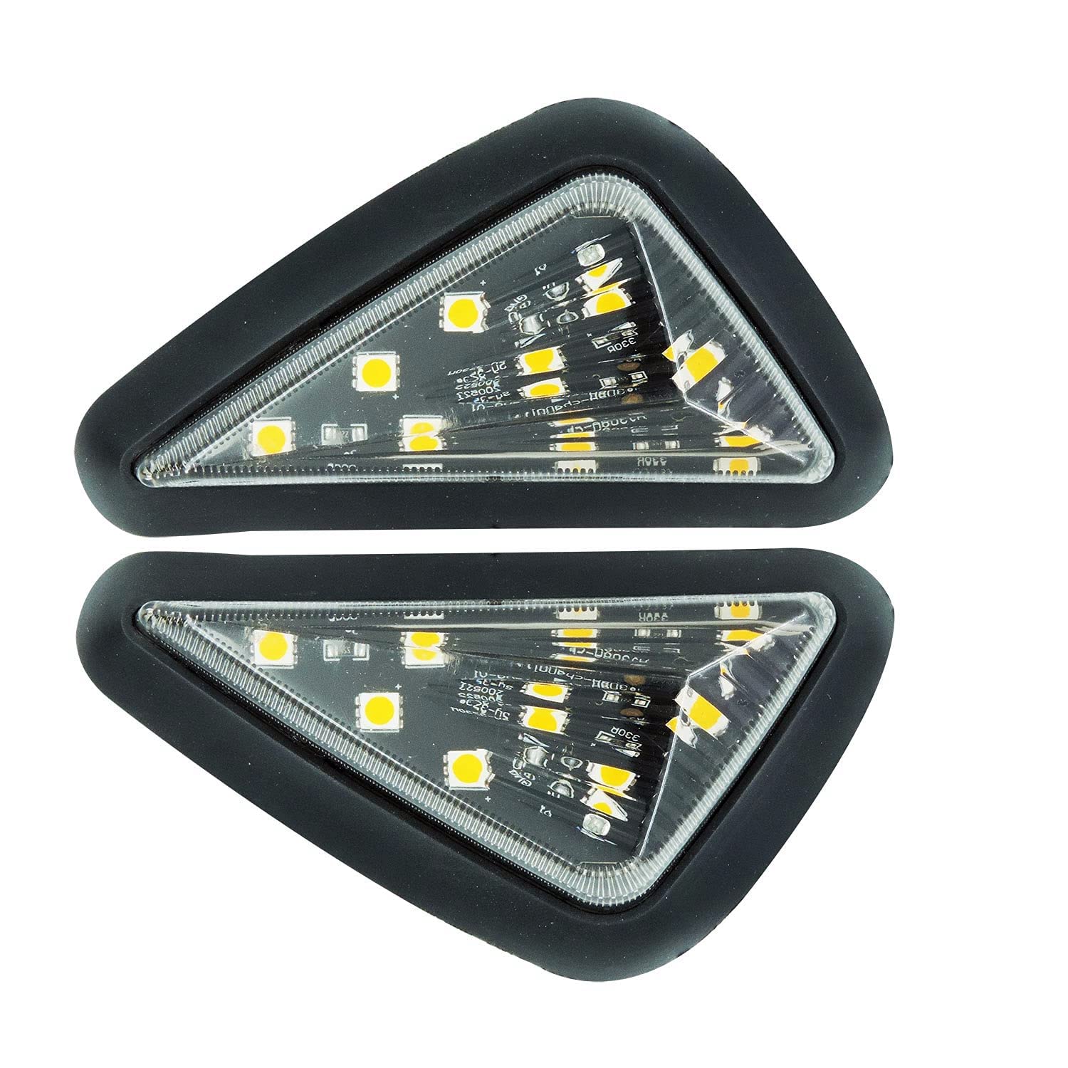 MIKANIX R15 V2/ V3/ V4 & M Smoke Triangle Flush Mount LED Turn Signals Blinker/Indicator For Yamaha R15 All Models Bike