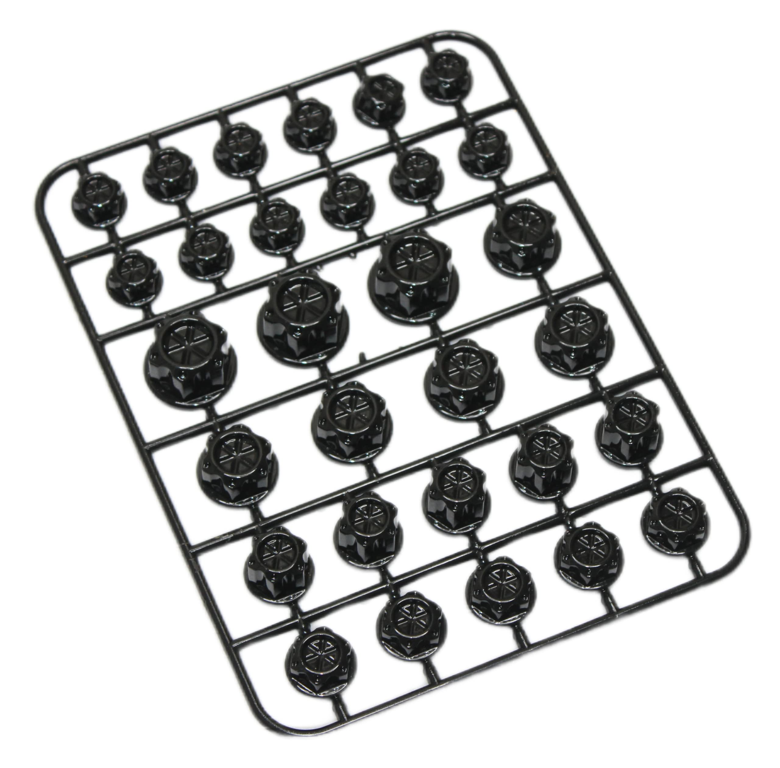 OBEROI'S TRADERS 30 Pcs, Bike Screw Cap, Nut Bolt Cap Cover Protector Fairing Kit for All Motorcycle