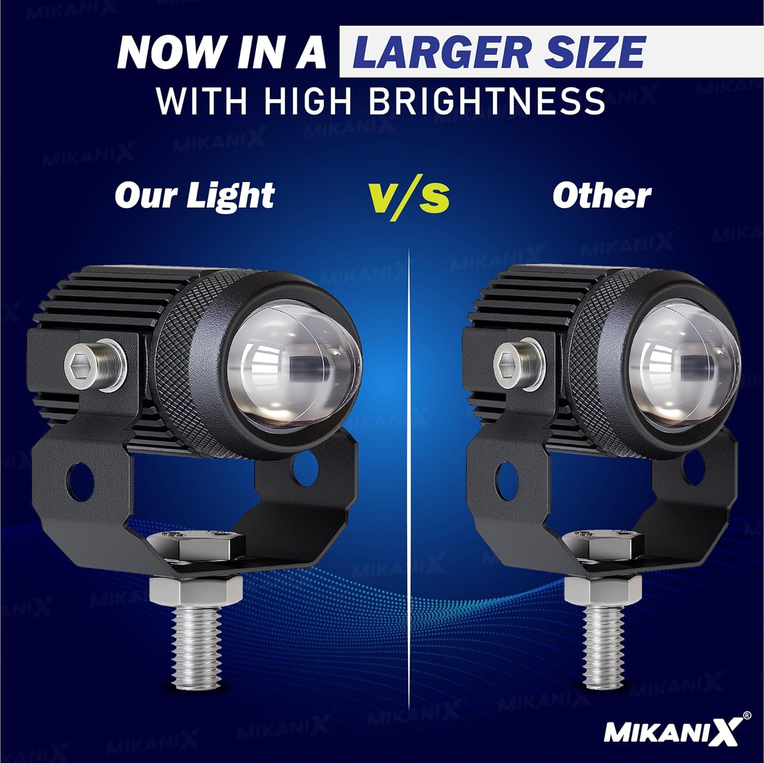 MIKANIX Swift Car Mini Drive LED Double Color Auxiliary Light With Cooling Fan, Dash Light, Fog Lamp Car Xenon for Maruti Suzuki