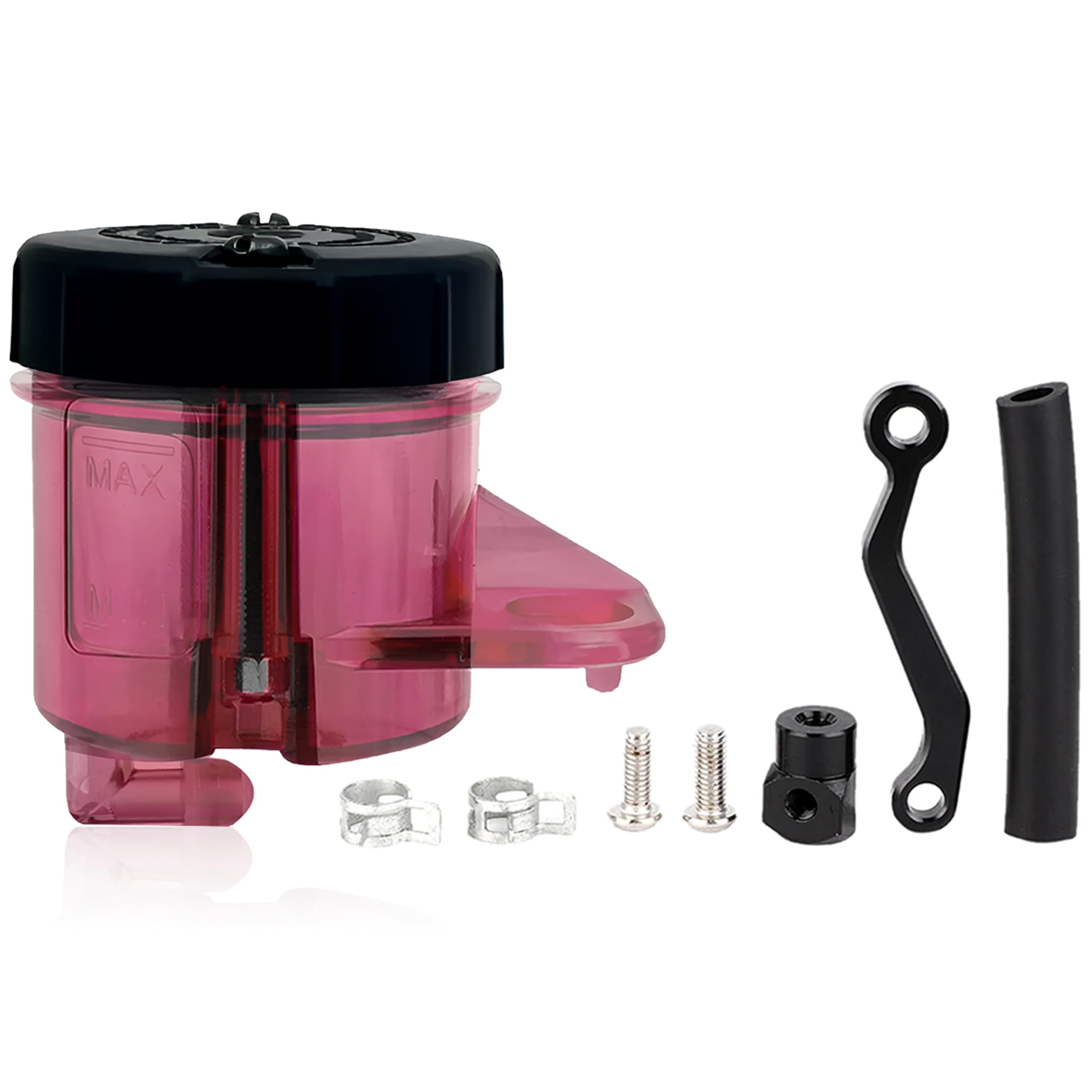 OBEROI'S TRADERS Universal Motorcycle Disc Brake Clutch Oil/Fluid Reservoir Can Cup Container (Red)