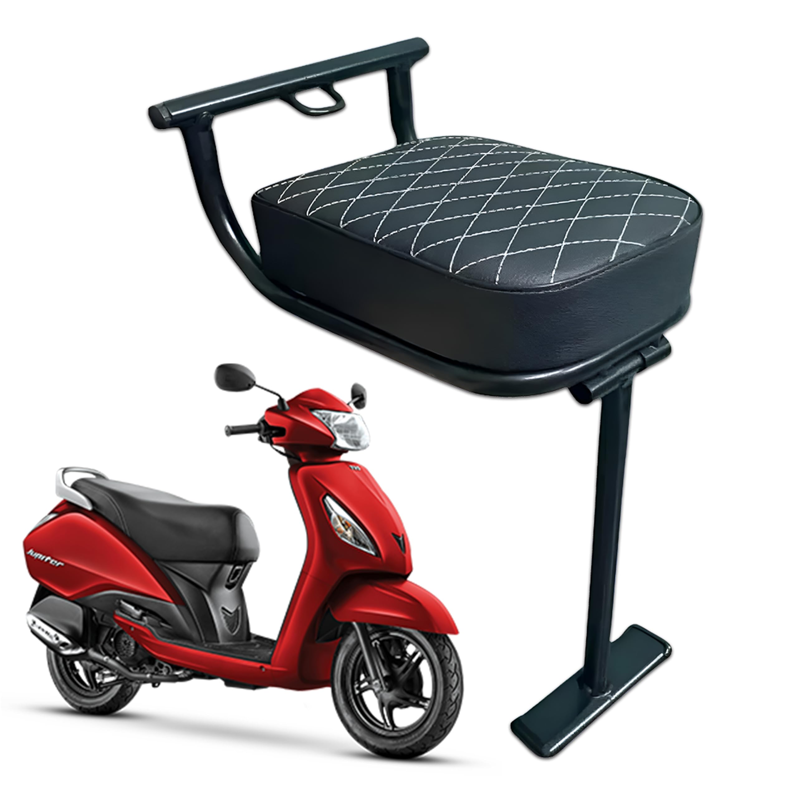 Mikanix Baby Seat for Scooty | Foldable | Safety & Comfort Ride for Jupiter 110 and 125