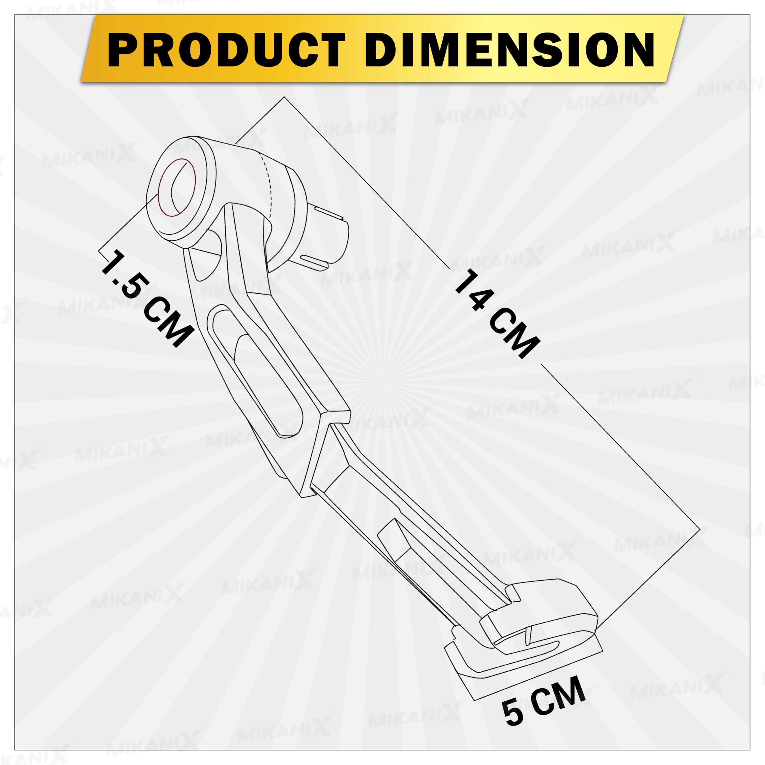 OBEROI'S TRADERS CNC Aluminium Motorcycle Handlebar Brake Clutch Lever Guard | Handle Bar End Protector | Handlebar Hand Guard Universal for All Bike