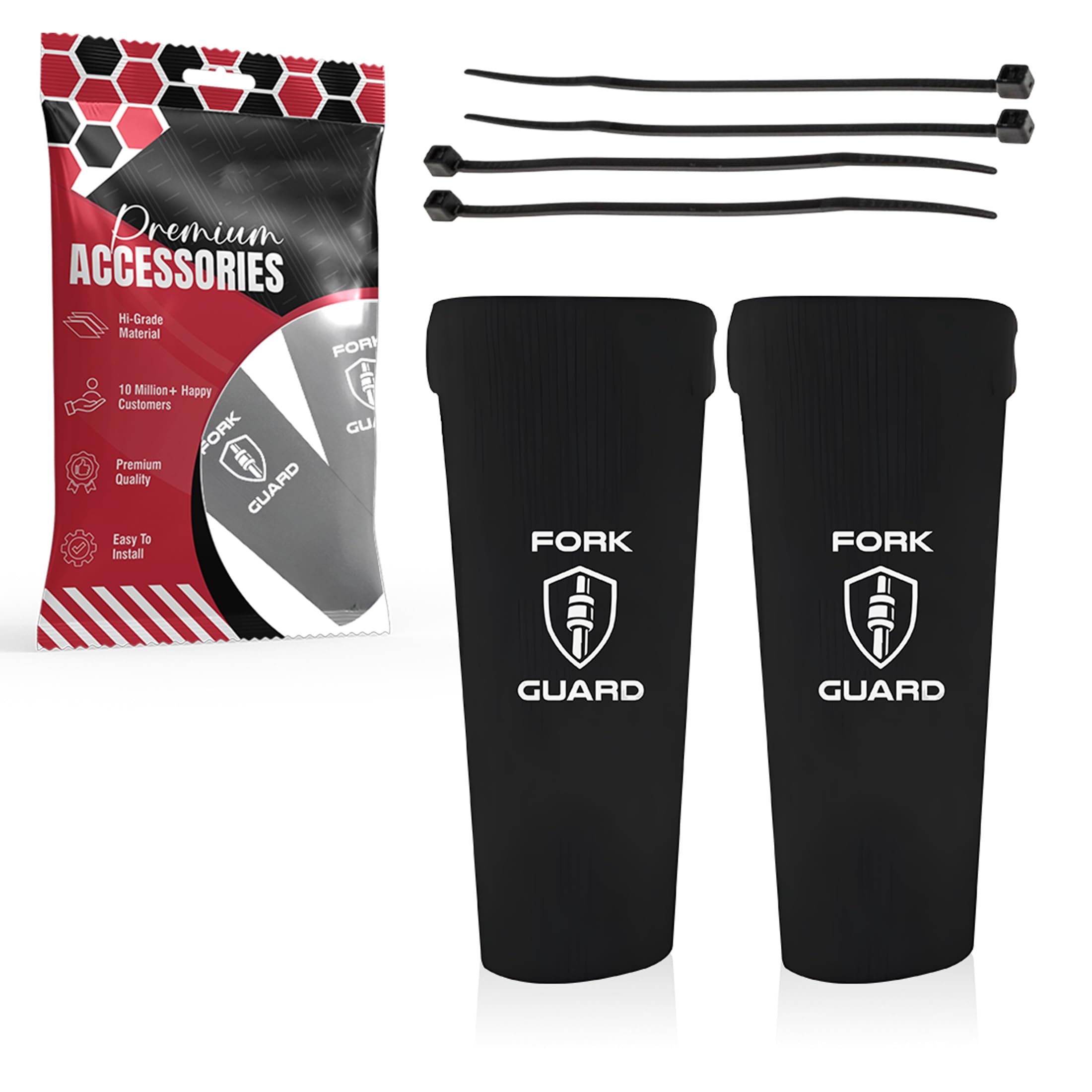 MIKANIX Universal Bike Front Shocker Fork Seal Covers | Protect Suspension Forks from Dust, Dirt, Water & Debris | Extend Shocker Life & Ensure Smooth Performance for All Motorcycle