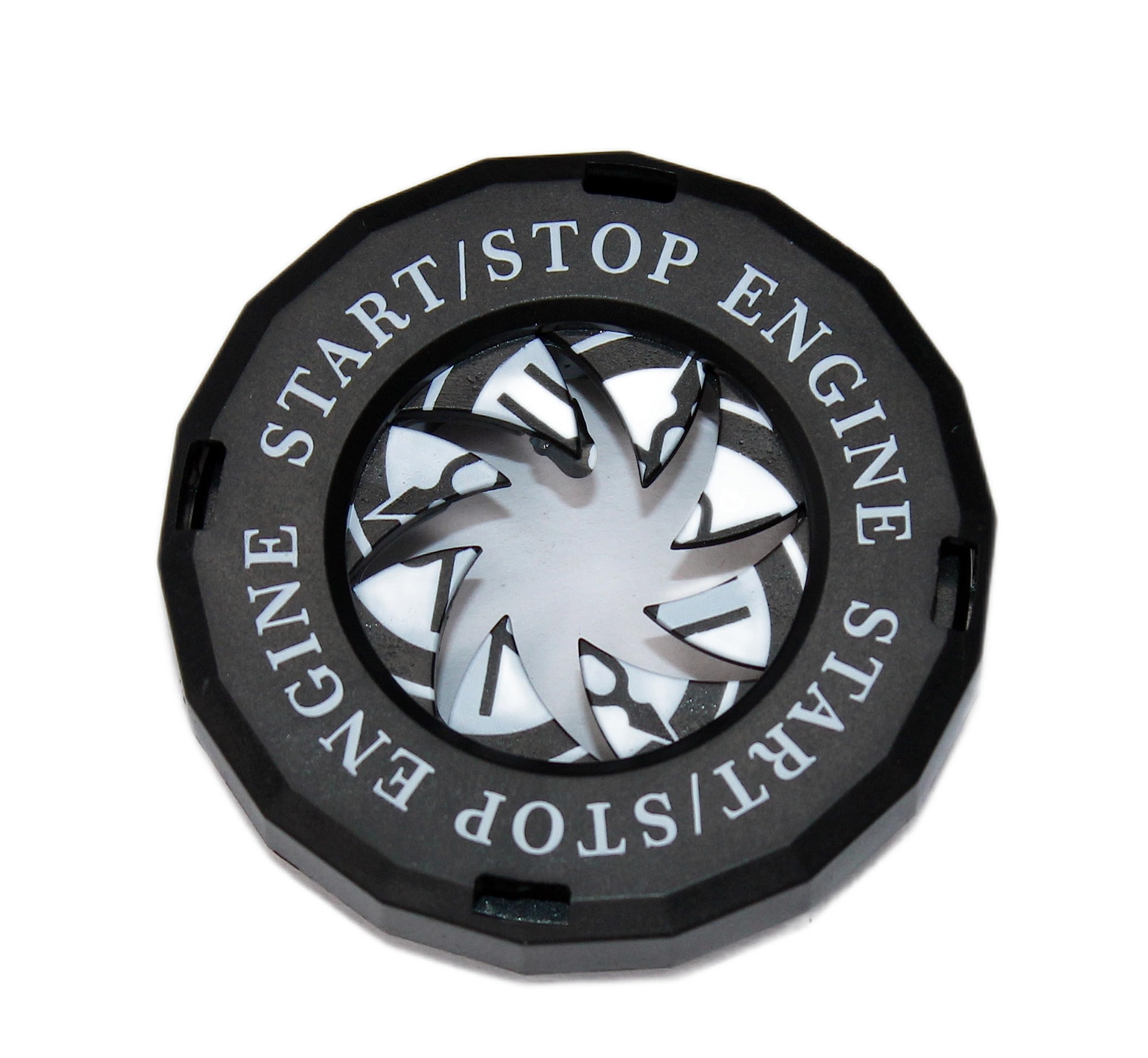 Rotary Bike & Car Engine Start/Stop Switch Cover/Ignition Lock Cap Cover Push Button Decorative Auto Accessories for All Bikes & Cars
