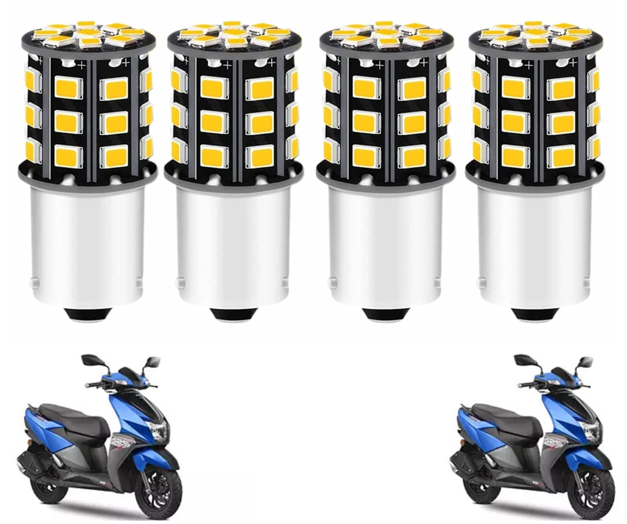 MIKANIX Super Bright 360° Reflecting LED Indicator Light Bulbs Set Of 4