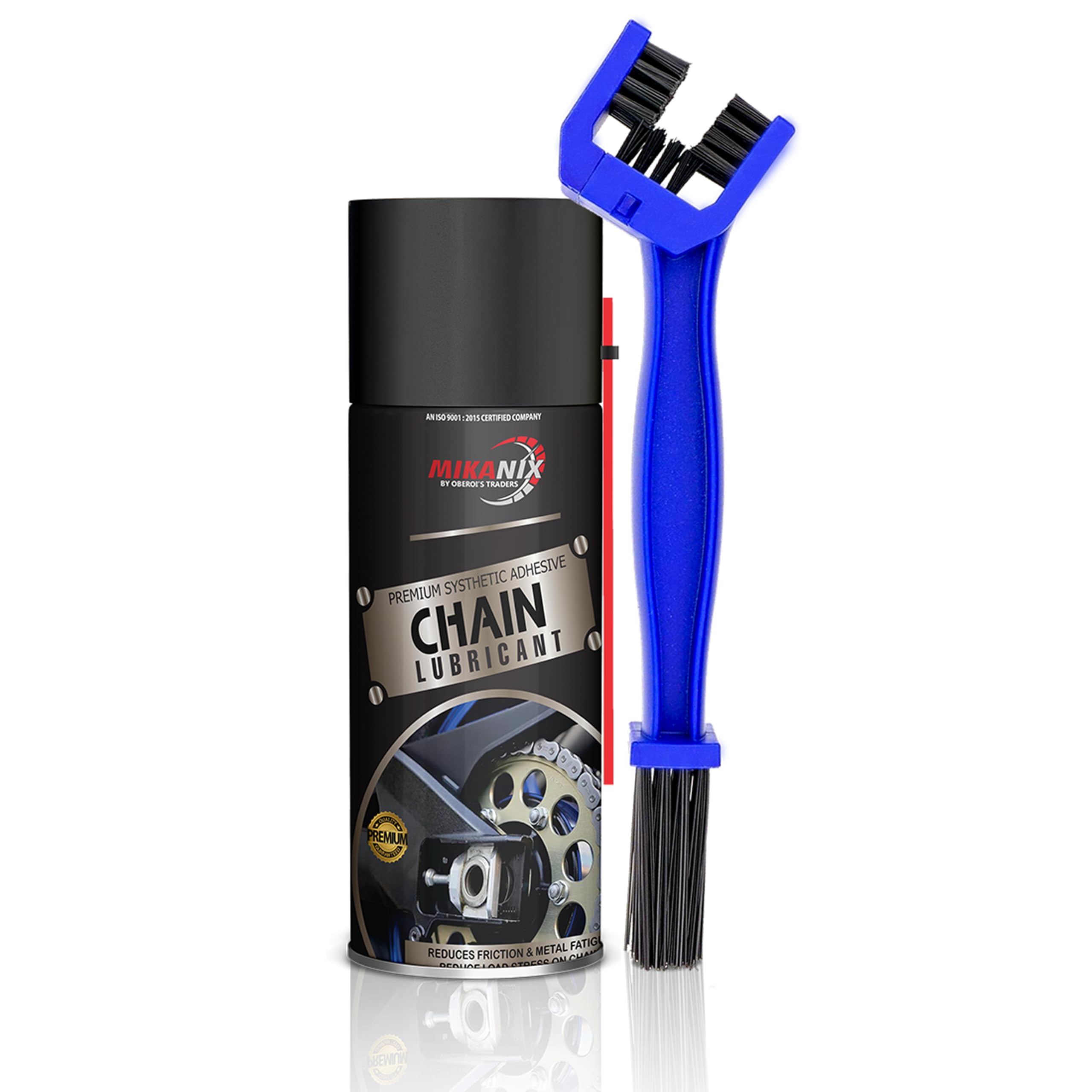 OBEROI'S TRADERS Bike Chain Lube Degreaser Spray with Cleaning Brush for Motorbike & Bicycle | Cleans | Shines & Protects Chain (Pack of 2)