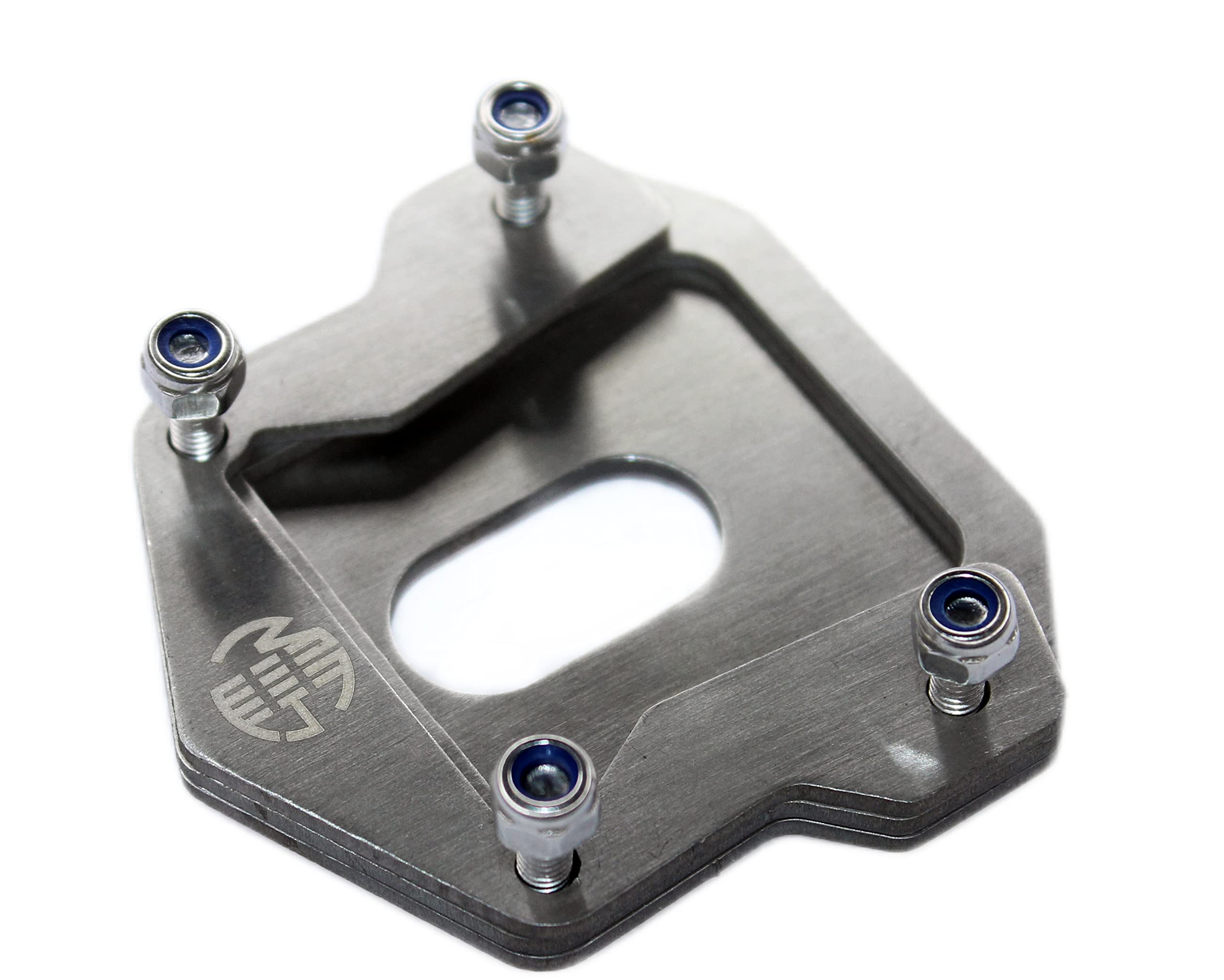 OBEROI'S TRADERS Stainless Steel Side Stand Extender/Stand Pad Compatible for Royal Enfield Hunter 350 Bike