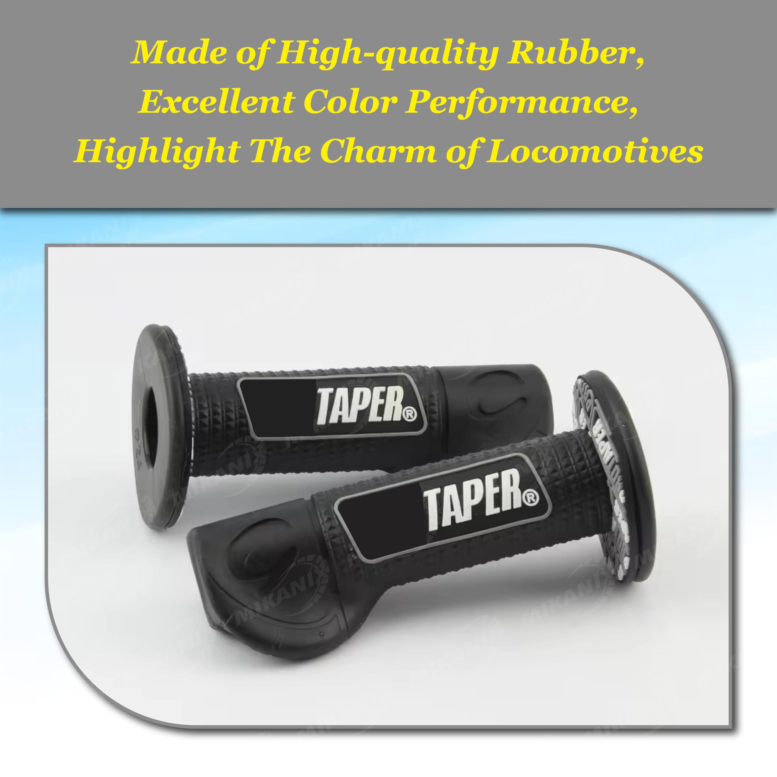 OBEROI'S TRADERS Universal Bike Handlebar Grip Cover with Palm Rest | Non-Slip Rubber Accelerator Grip for Motorcycles, Scooters, Scooty | Dotted Design for Better Control & Comfort