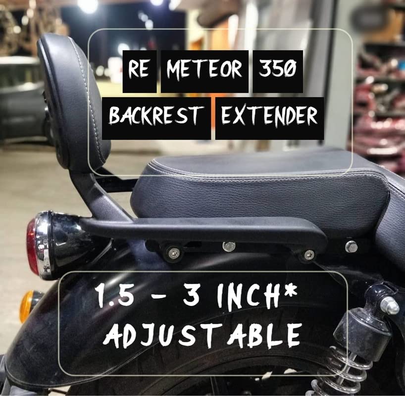 MIKANIX RE Meteor 350 Adjustable Passenger Backrest Extender | Relocation Kit