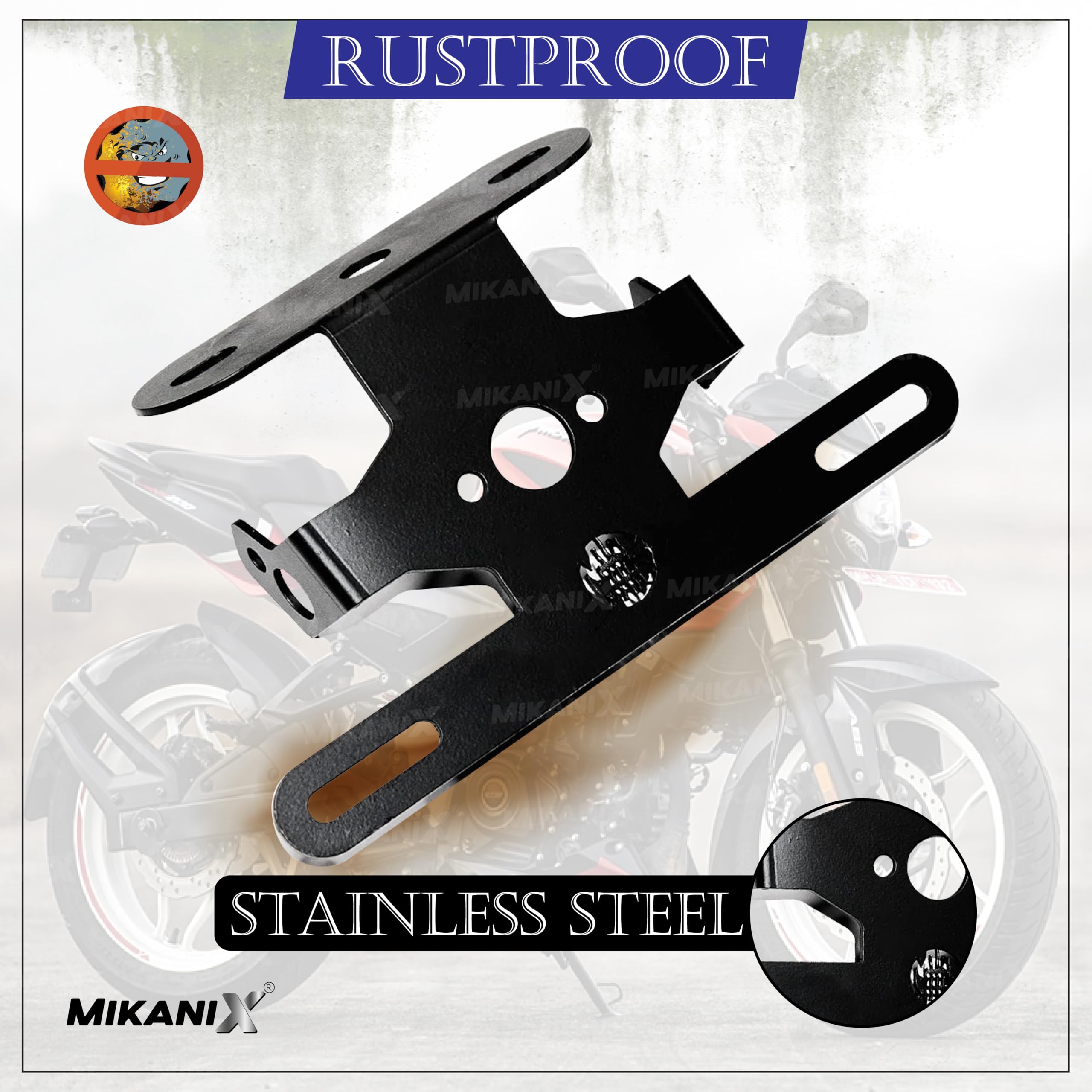 MIKANIX Premium Tail Tidy/Fender Eliminator For Bajaj Pulsar NS & AS Motorcycle