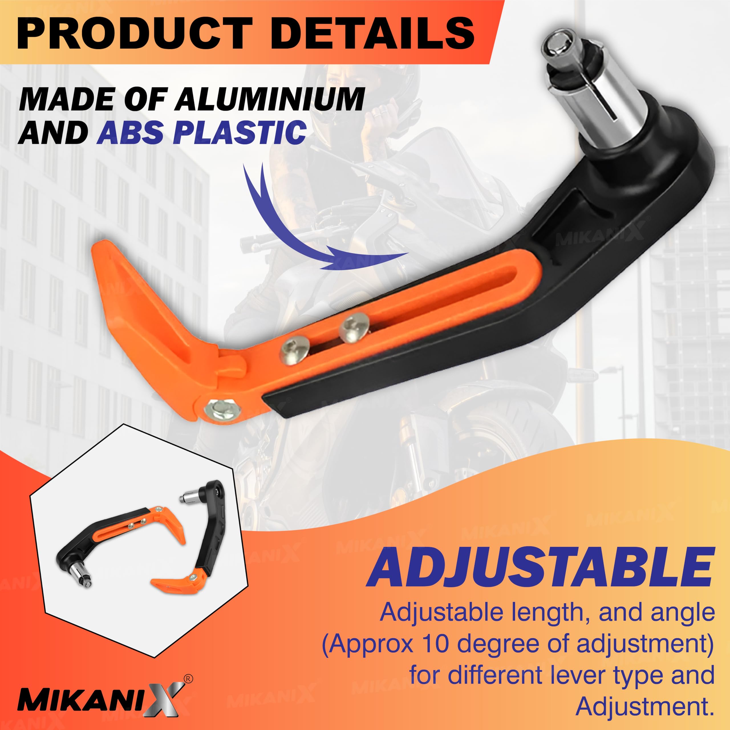 OBEROI'S TRADERS Universal Adjustable Handlebar Brake Folding Clutch Lever Guard Protector Suitable for All Bikes