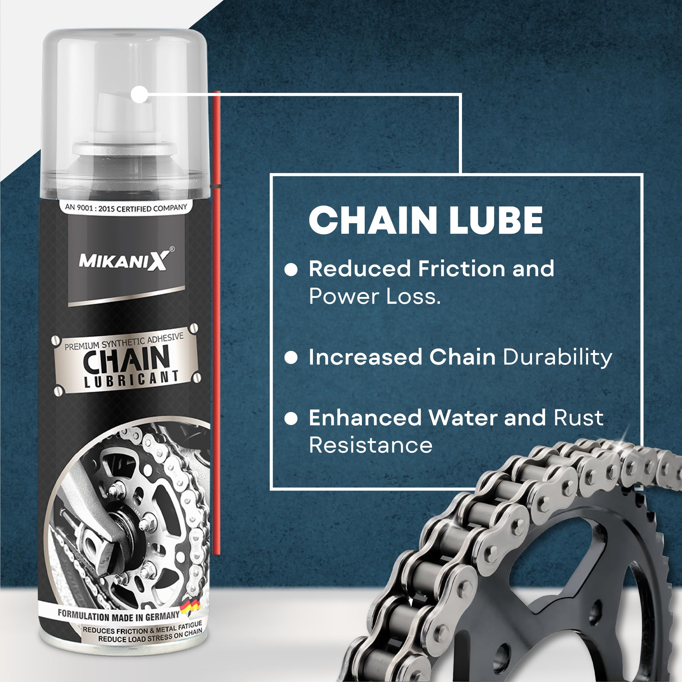 OBEROI'S TRADERS Combo Of Bike Chain Lube Degreaser Spray With Chain Oiler Nozzle Dispenser For Motorbike & Bicycle | Cleans | Shines & Protects Chain