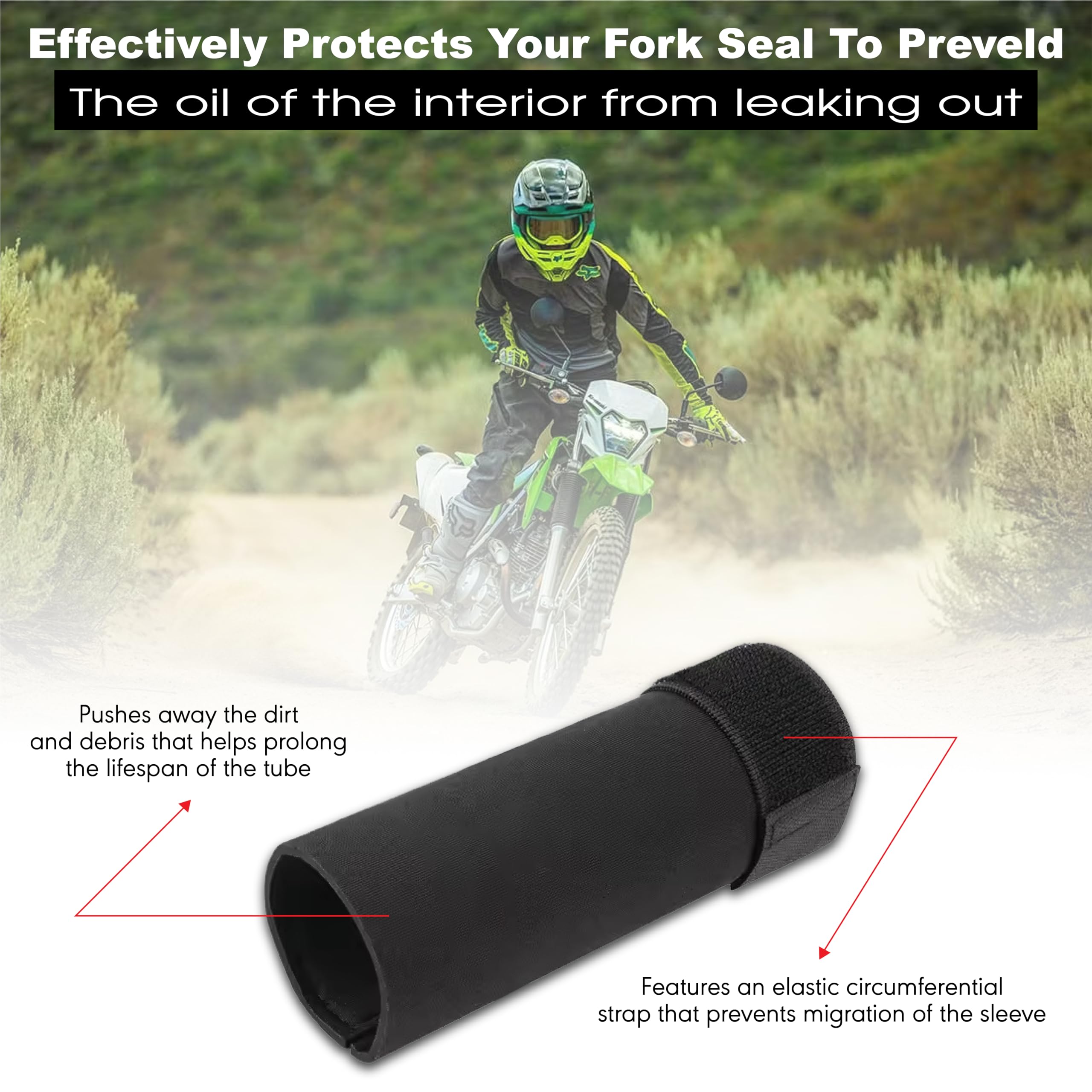 MIKANIX Universal Bike Front Shocker Fork Seal Covers | Protect Suspension Forks from Dust, Dirt, Water & Debris | Extend Shocker Life & Ensure Smooth Performance for All Motorcycles