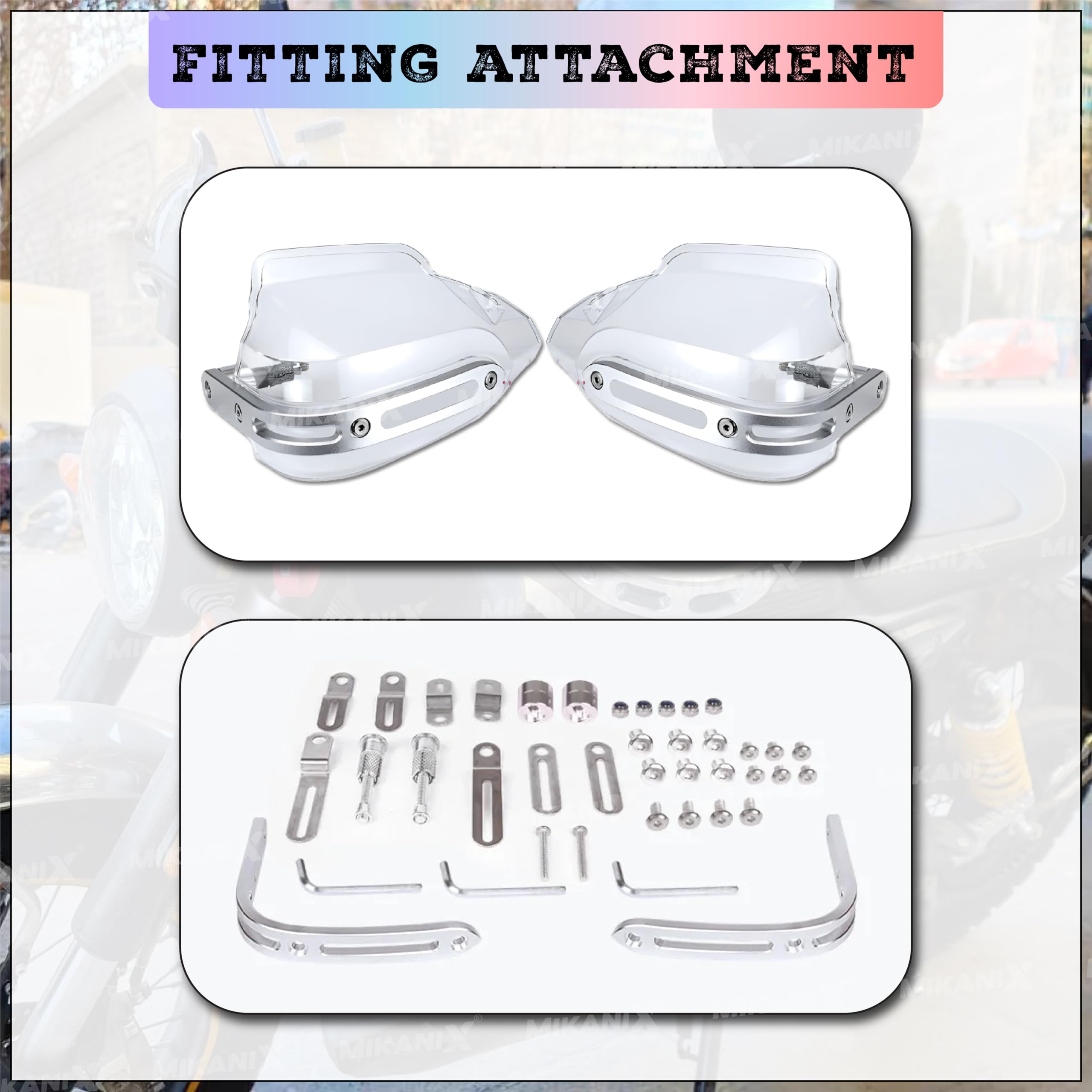 OBEROI'S TRADERS Himalayan 450 Bike Hand Guard Brake/Clutch Lever Protector | Wind Deflector Handlebar Hand Guard