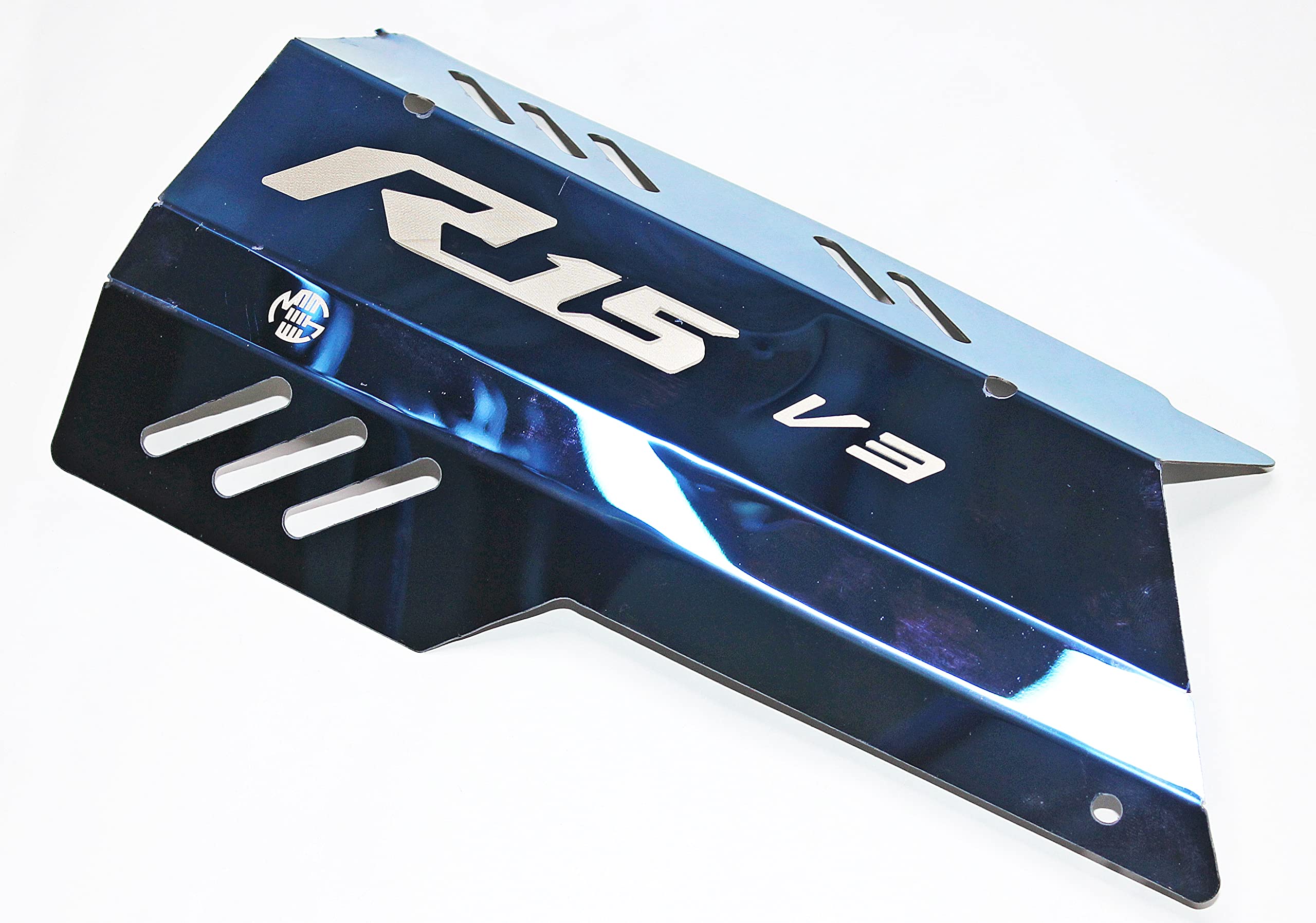 MIKANIX Premium R15 Exhaust Muffler Protector, Heat Shield Cover Guard, Anti-Scalding Cover fit Yamaha YZF R15 V3 Bike Exhaust Heat Shield