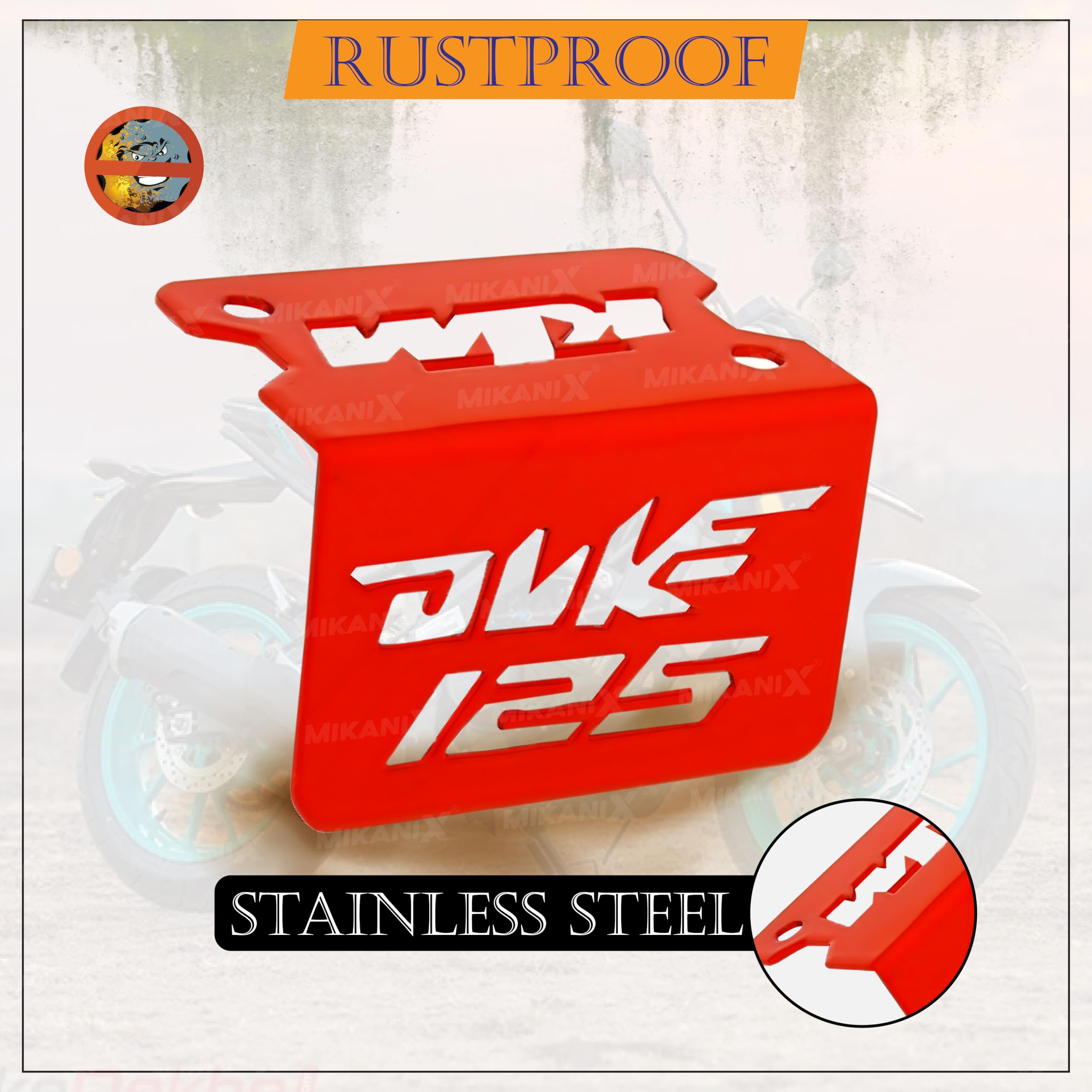 MIKANIX Brushed Stainless Steel Front Disc Brake Master Cylinder Guard Compatible with/for KTM