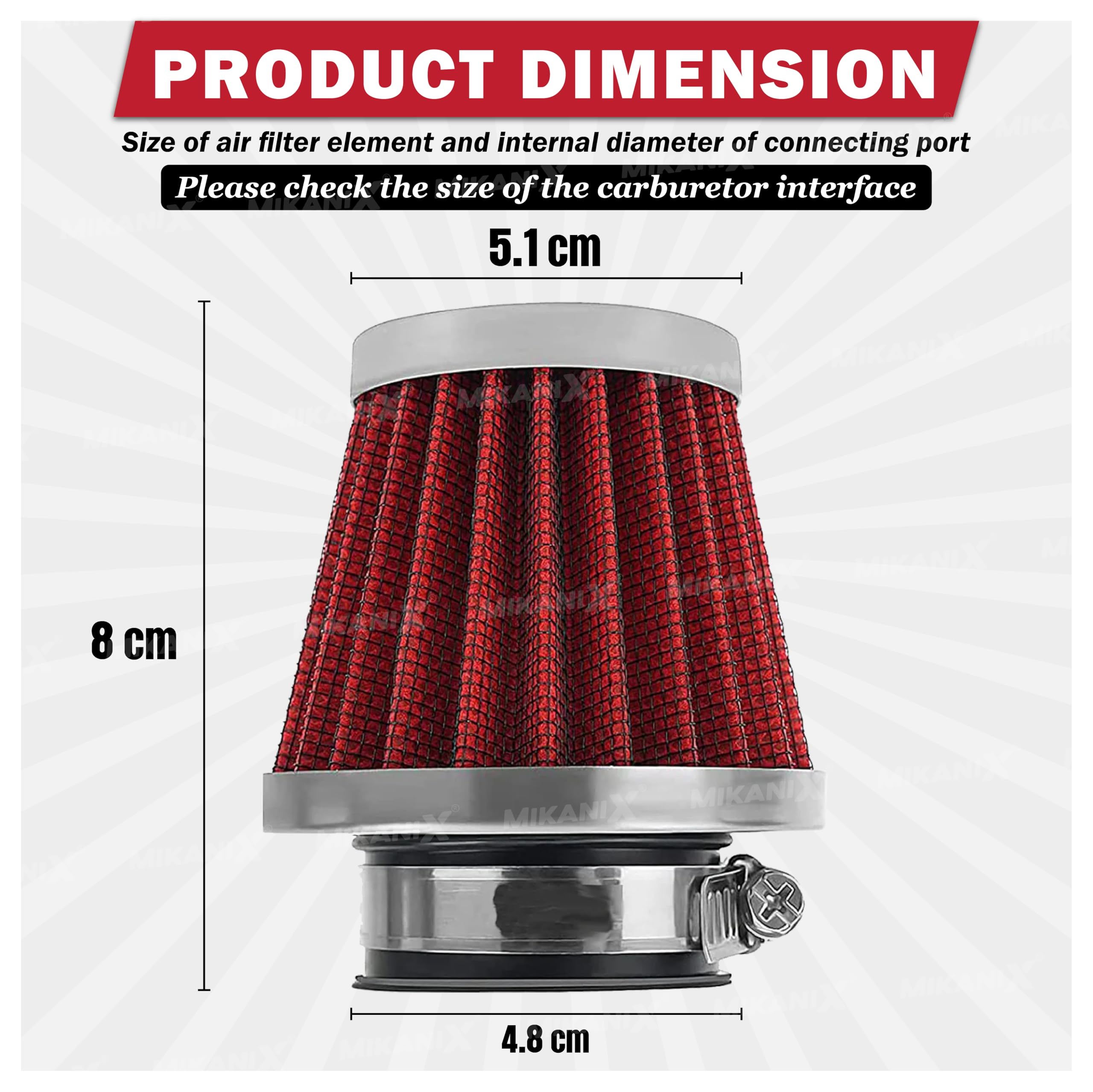 OBEROI'S TRADERS HP Bike Air Filter High Performance Universal For All Bikes