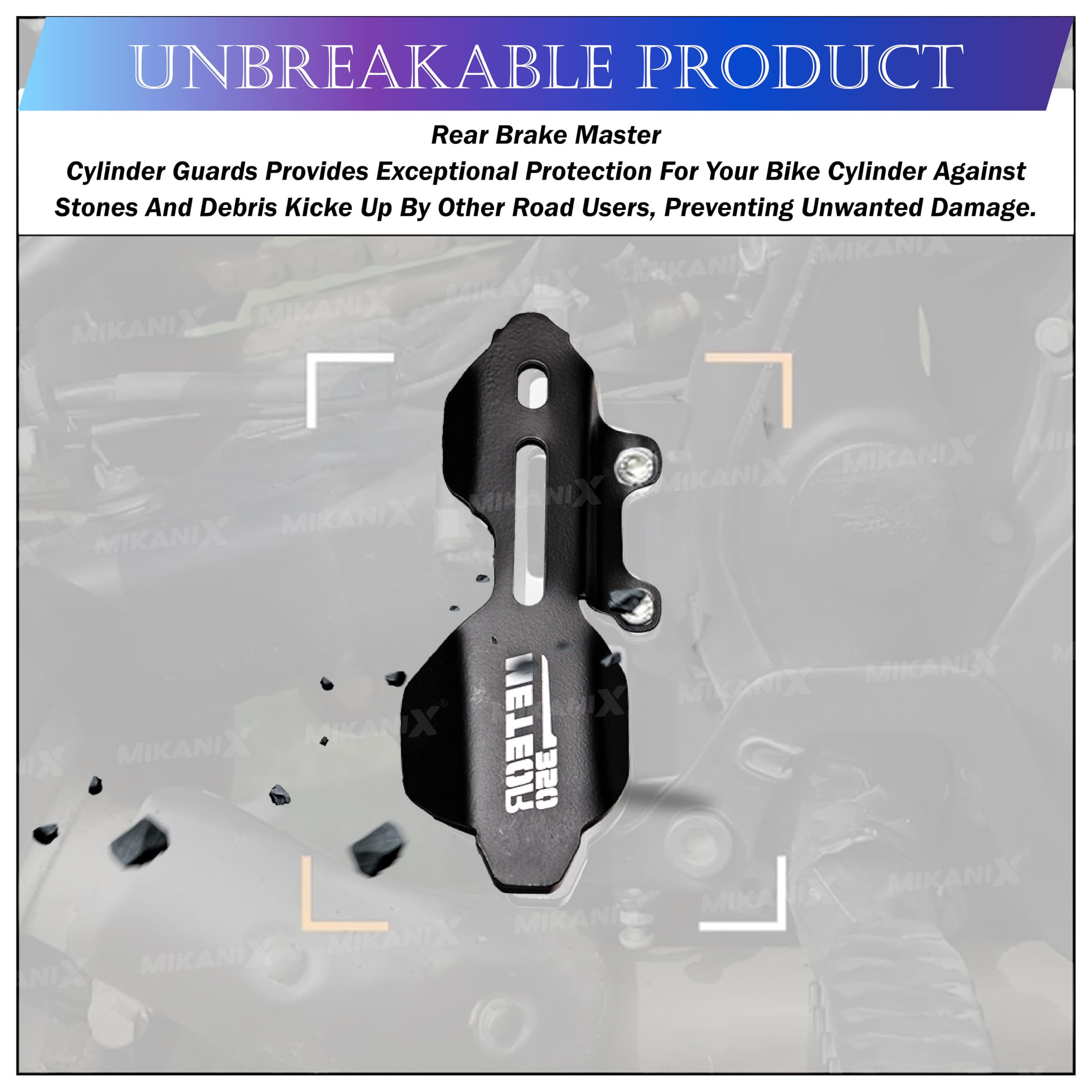 OBEROI'S TRADERS Premium Rear Master Cylinder Guard Compatible with Royal Enfield Meteor 350