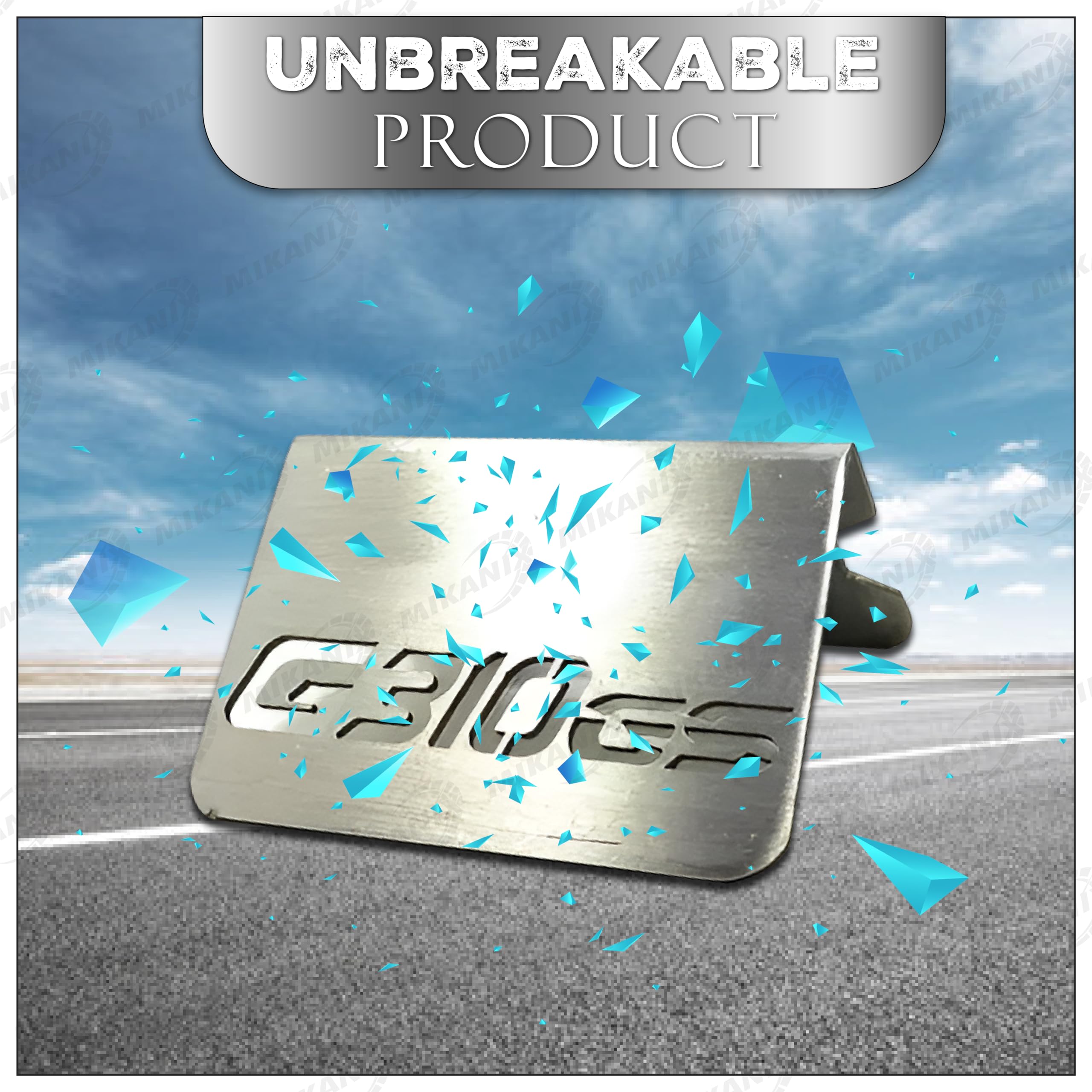 OBEROI'S TRADERS Stainless Steel Disc Brake Fluid Oil Reservoir Cap/Cover Oil Container Guard Compatible with BMW G310 GS