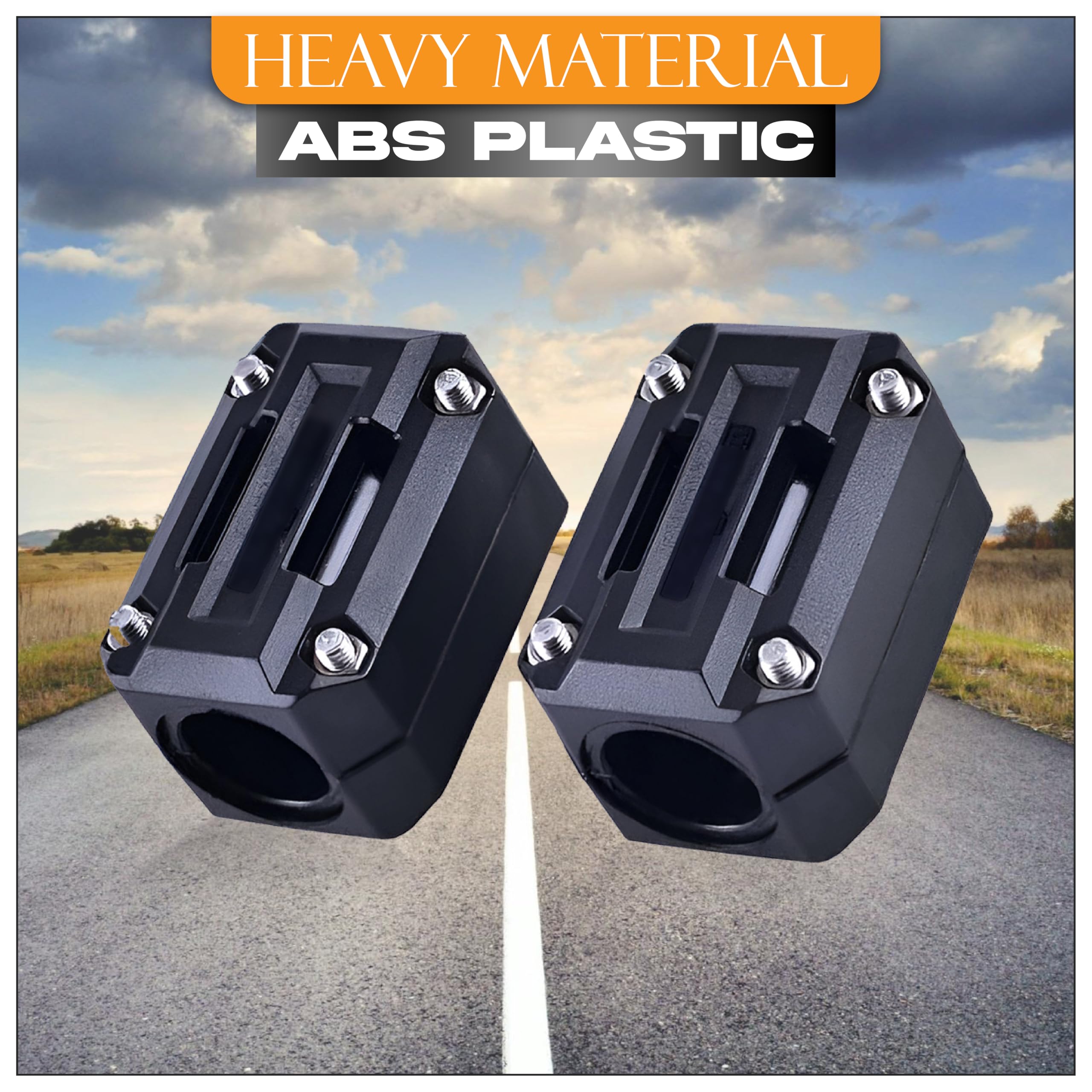 MIKANIX Universal Bike Crash Guard Frame Slider Blocks | Heavy Duty Shock Absorbing Sliders for Engine Protection | Compatible with All Motorcycles