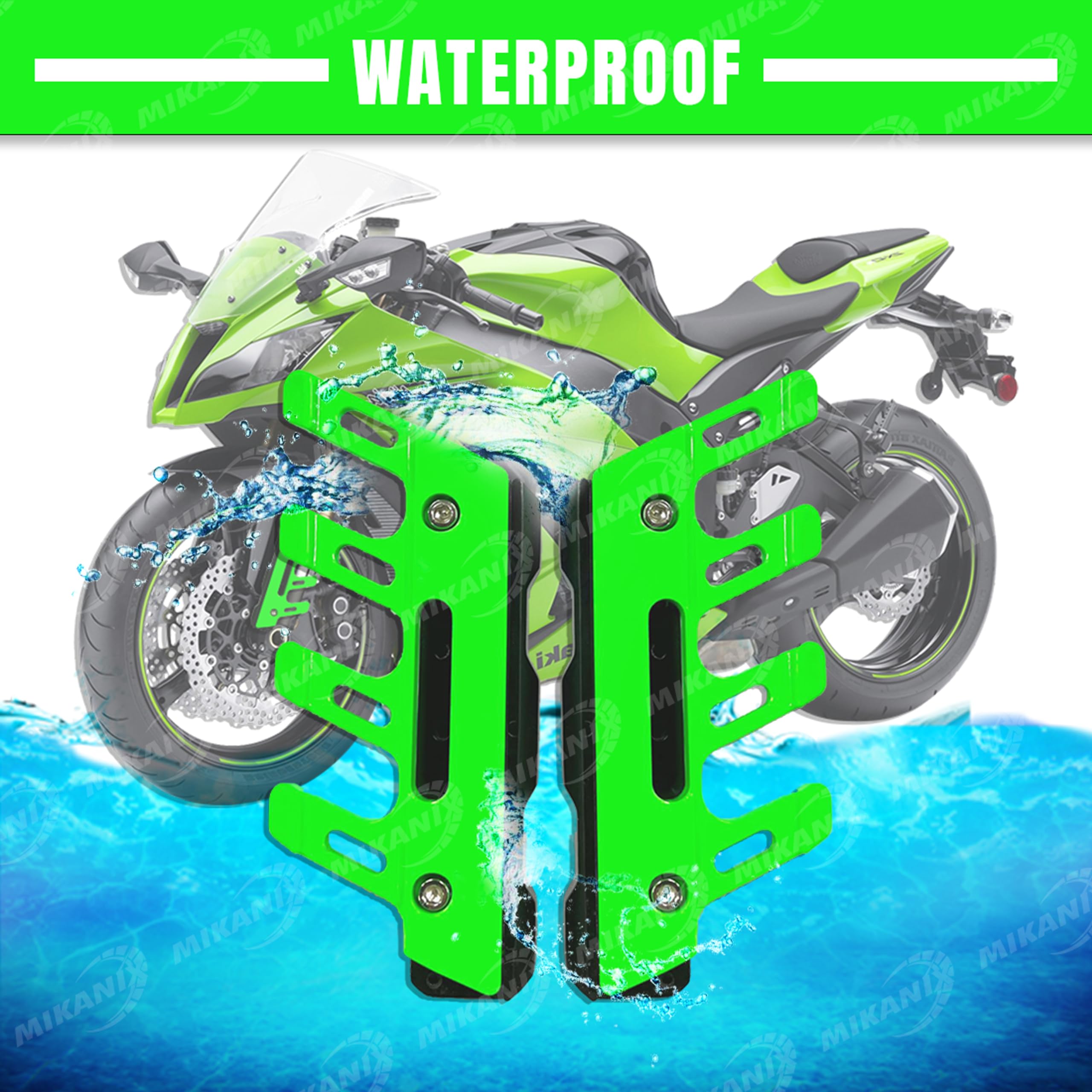 MIKANIX Bike ABS Shocker Protector | Front Fork Fender Protector | Anti-Fall Slider Guard Universal for All Bikes