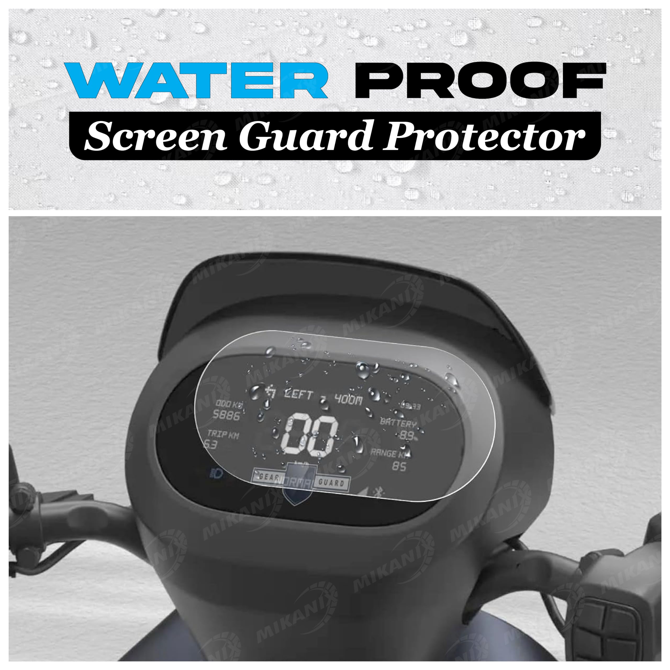 MIKANIX Ola S1x / Ola S1x Plus Electric Scooter Speedo Meter Display Screen Guard Tempered Anti Scratch Protector