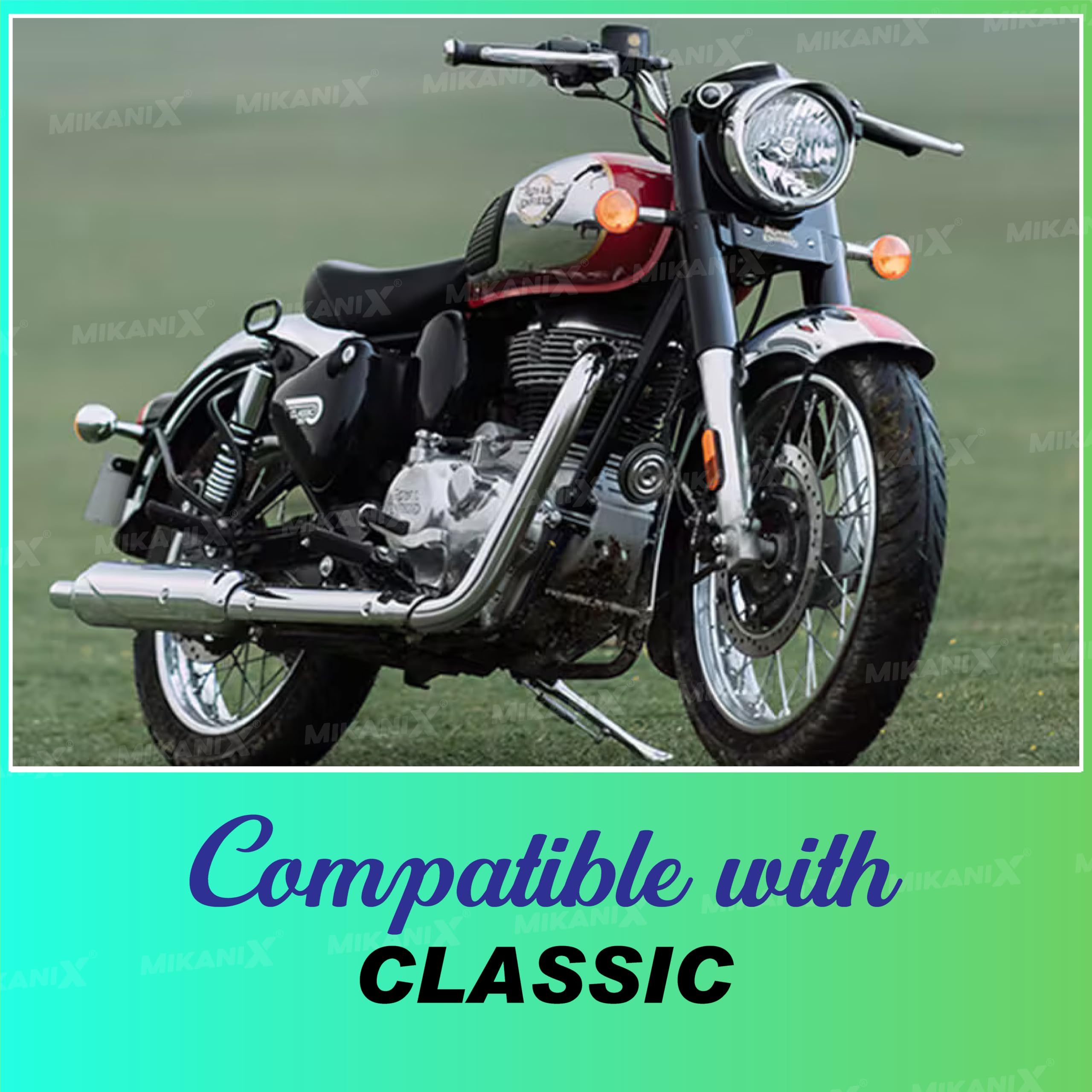 OBEROI'S TRADERS Classic 350 Be Reborn Next Gen Front Disc Brake Fluid Reservoir Oil Cap Cover Guard Protector Bike Crash Guard for Royal Enfield