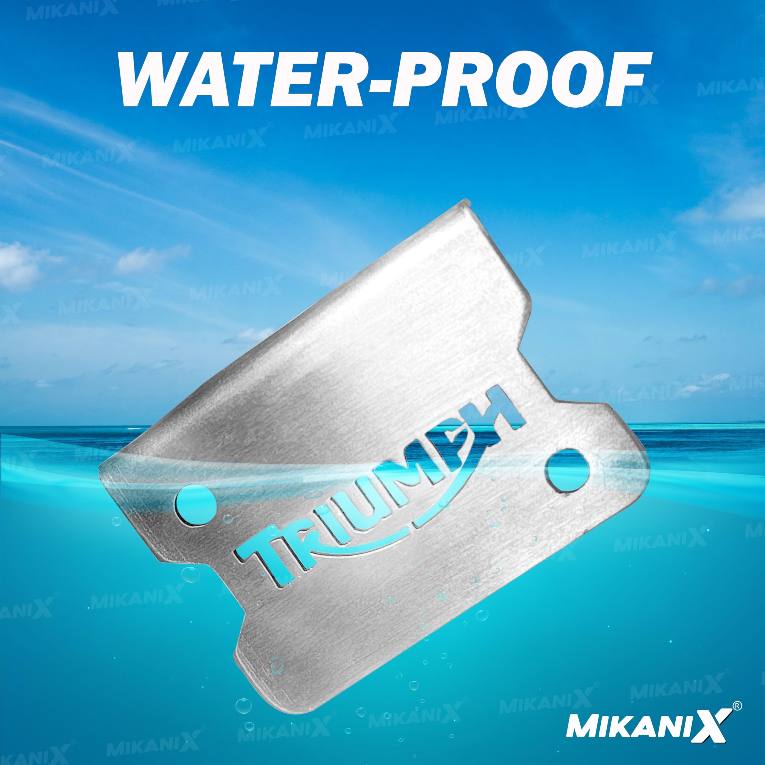 Mikanix Triumph Bike Stainless Steel Bike Front Disc Brake Fluid Reservoir Oil Cap/Container Guard Protector Cover I Triumph Bike Accessories