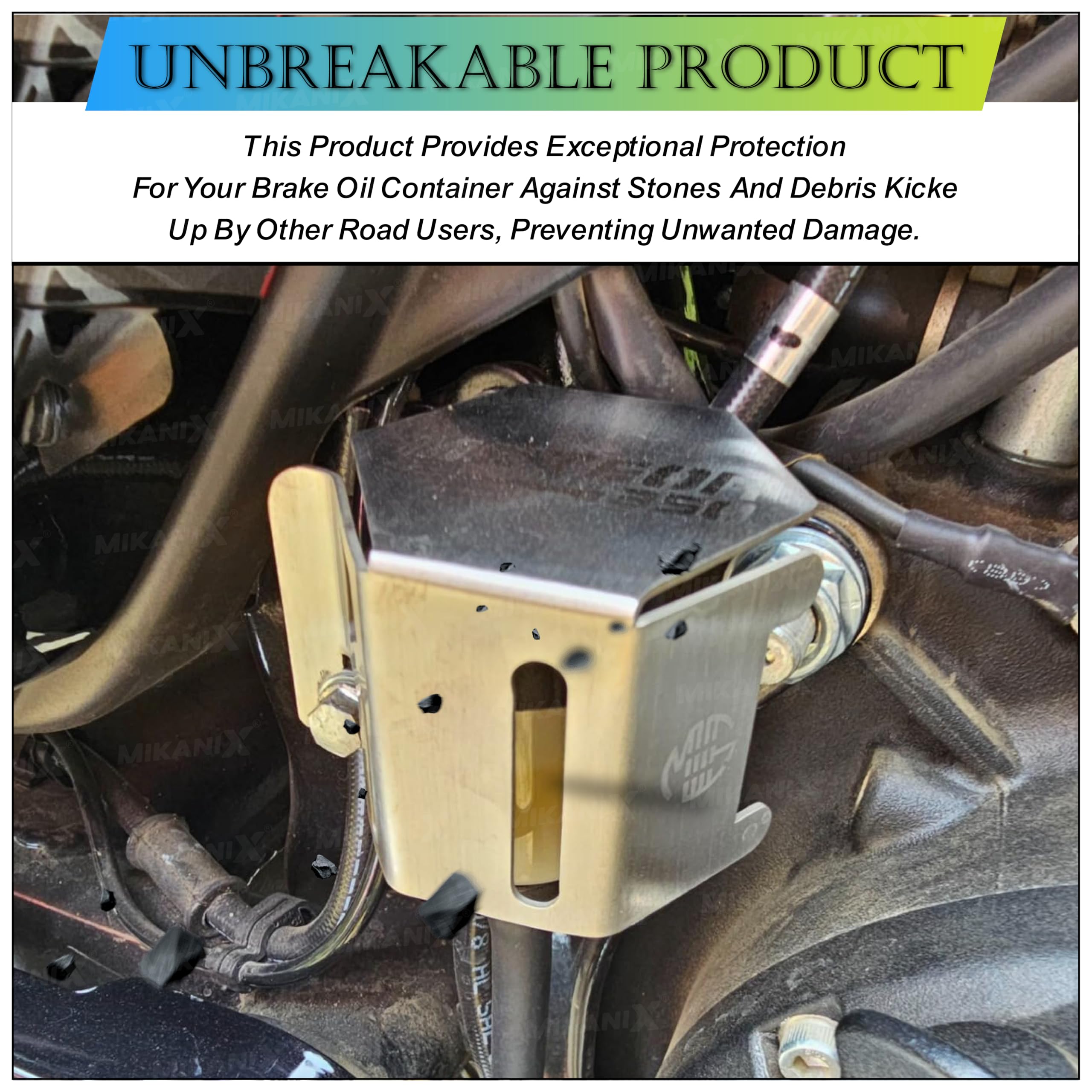 MIKANIX Rear Brake Oil Container Guard Compatible With Royal Enfield Meteor 350
