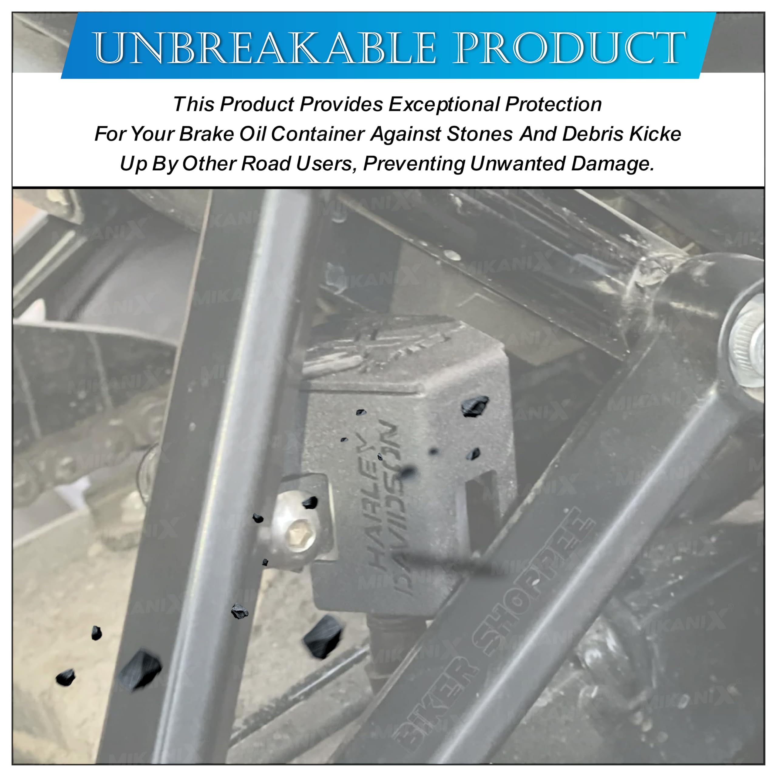 OBEROI'S TRADERS Rear Brake Oil Container Guard | Fluid Reservoir Cap Compatible With Harley Davidson X440