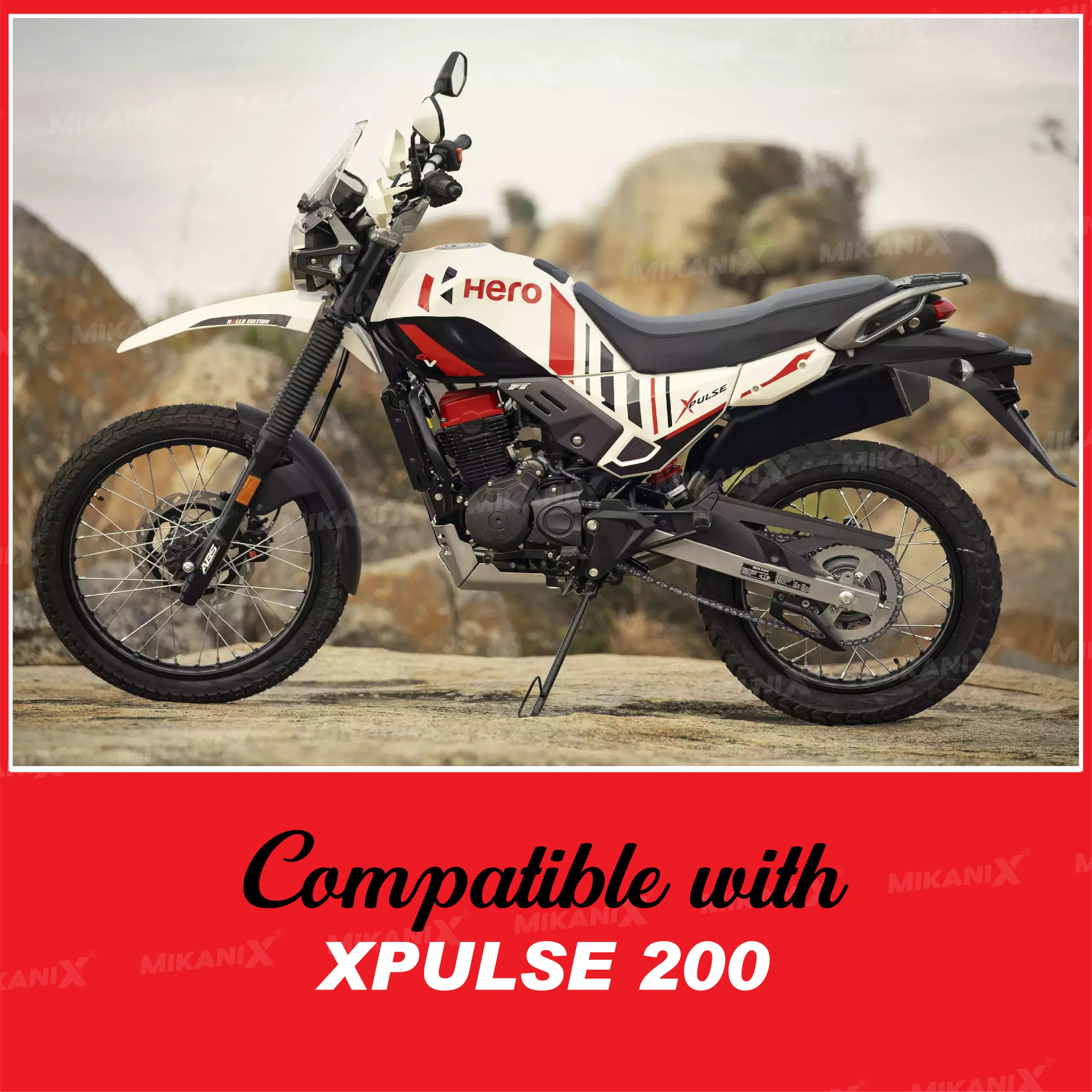 OBEROI'S TRADERS Xpulse 200 Stainless Steel Bike Front Disc Brake Fluid Reservoir Oil Cap Guard Protector Cover