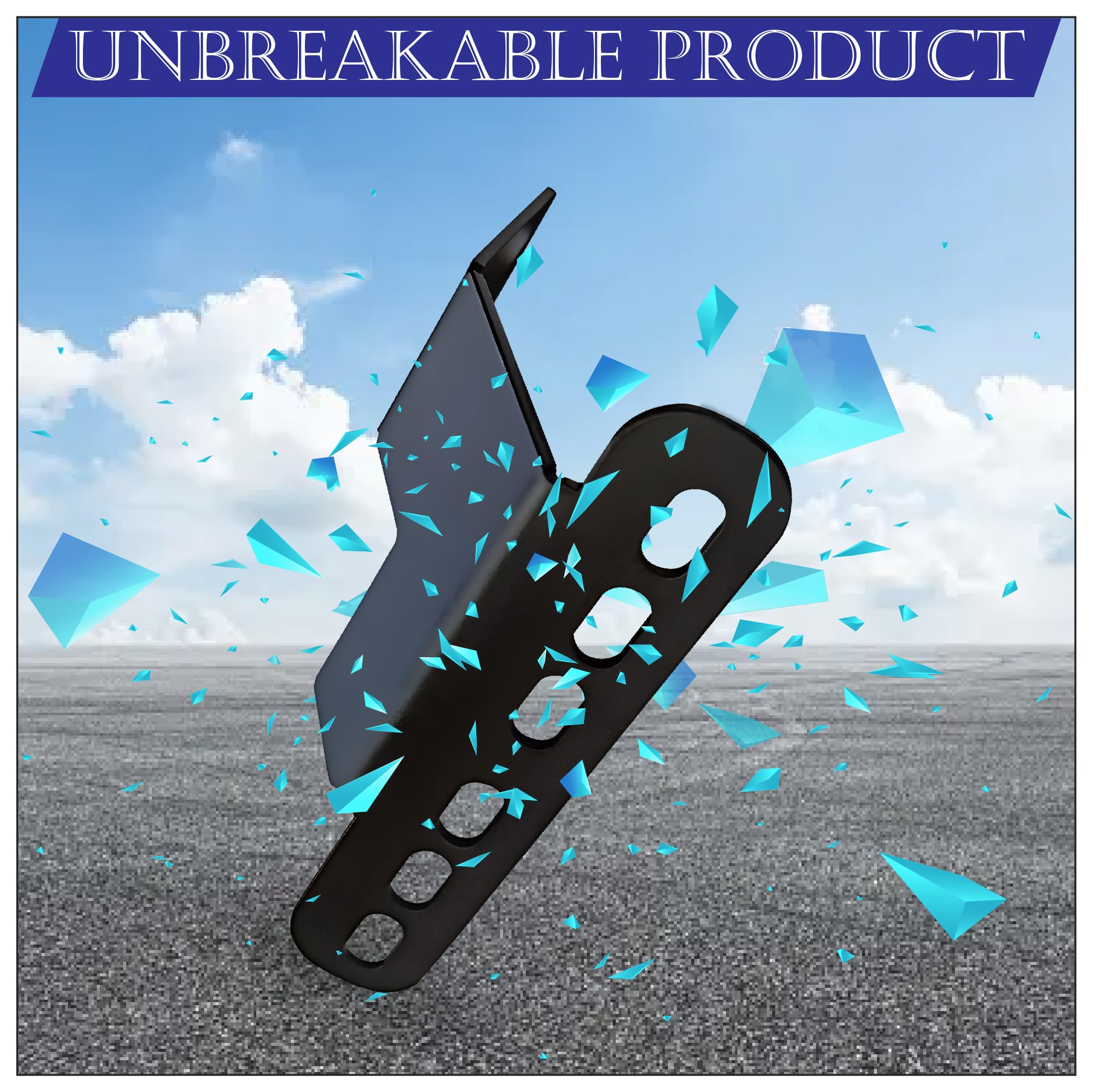 OBEROI'S TRADERS Front Number Plate Holder for TriʊʍpH Speed 400/Scrambler 400X | CNC Metal Mount with Unique Design | Easy Fitment on USD Forks | Black Finish for Bikes