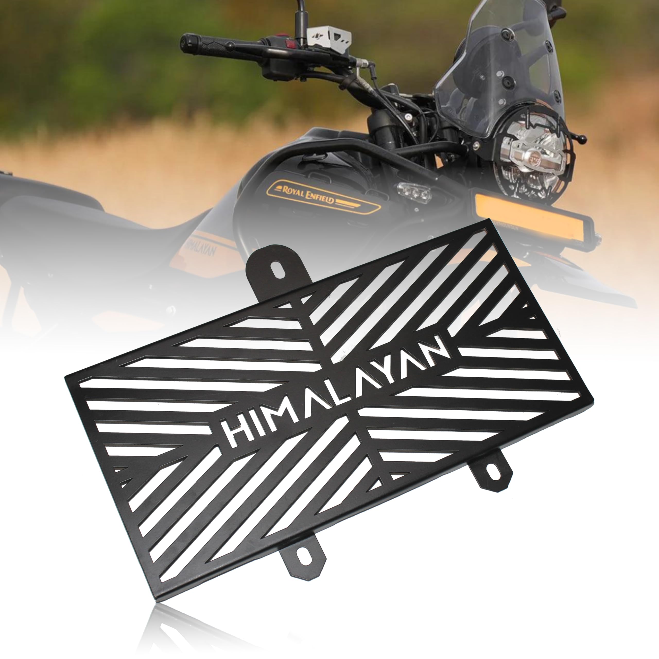 MIKANIX Stainless Steel Bike Radiator Guard Grill Protector Cover For Royal Enfield Himalayan 450