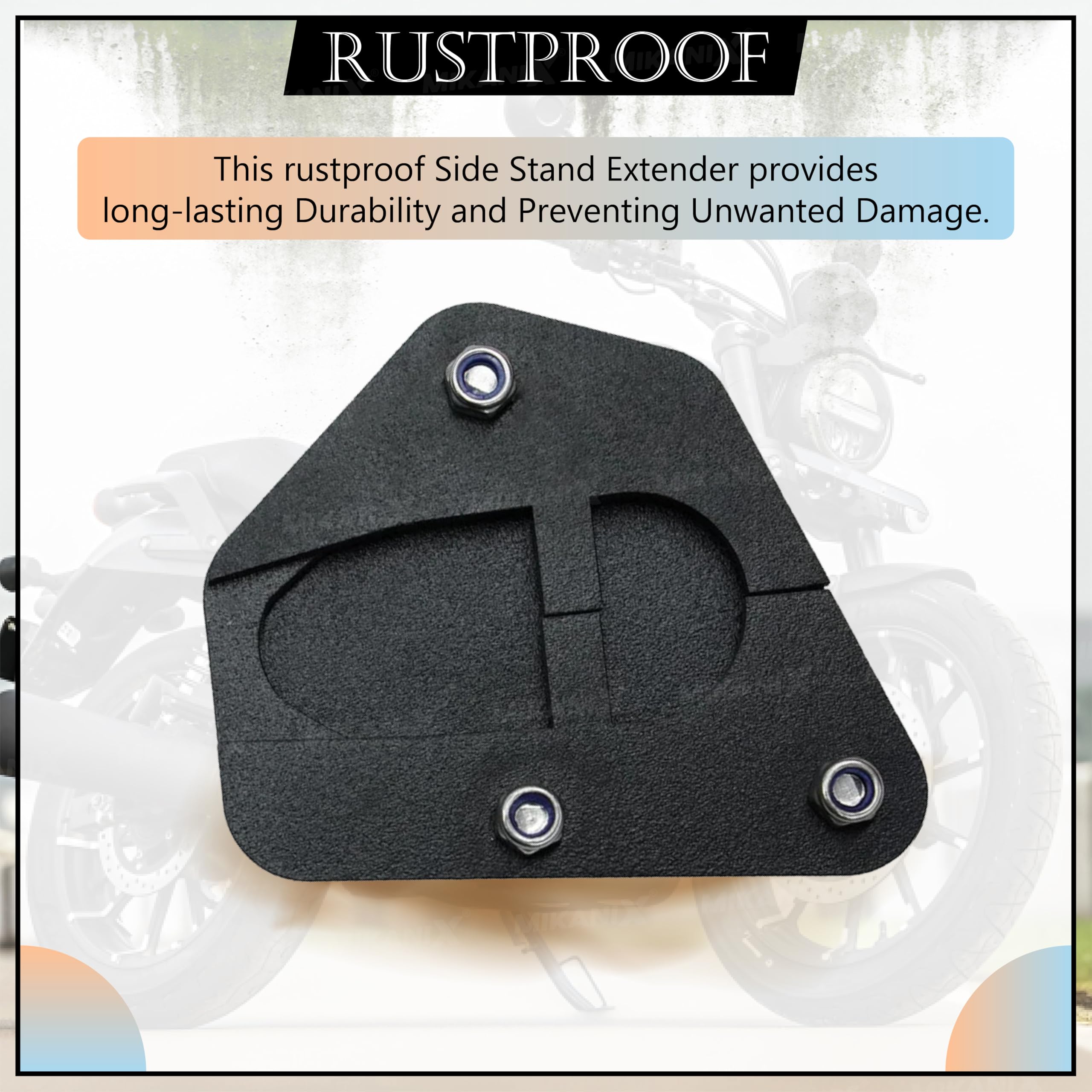 OBEROI'S TRADERS Stainless Steel Side Stand Extender | Side Stand Pad for Harley Davidson X440