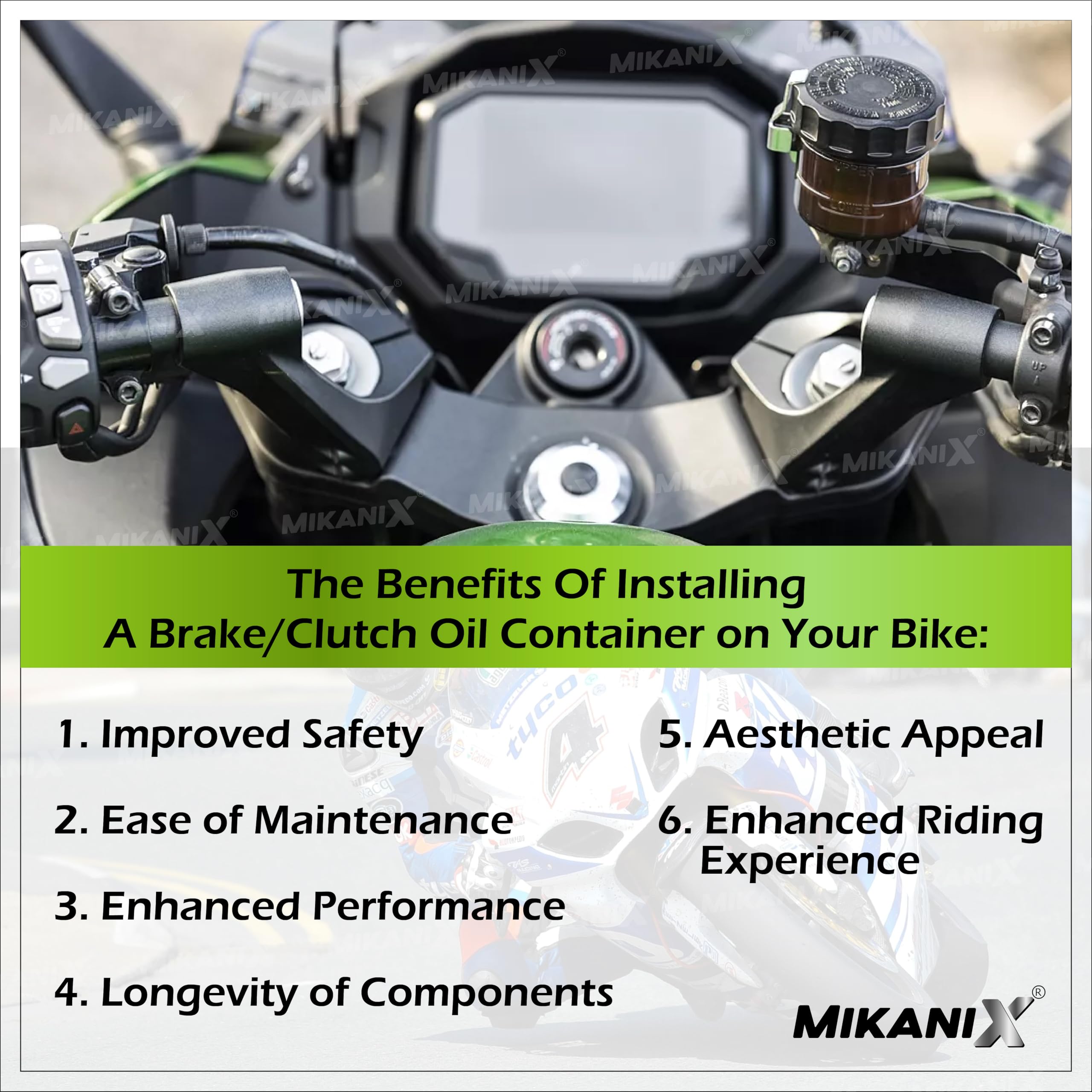 OBEROI'S TRADERS Universal Motorcycle Disc Brake Clutch Oil/Fluid Reservoir Can Cup Container (Black)