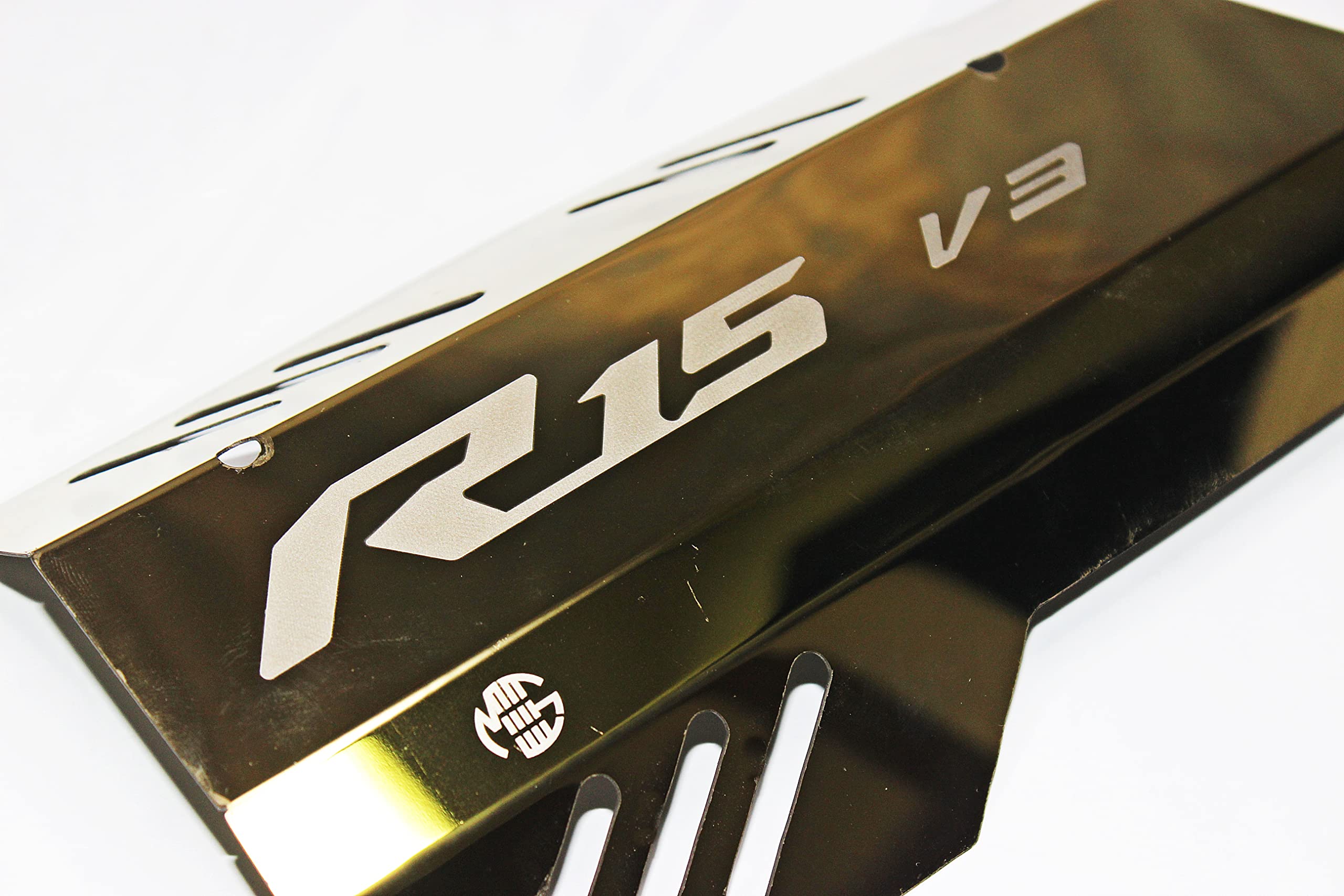 MIKANIX Premium R15 Exhaust Muffler Protector, Heat Shield Cover Guard, Anti-Scalding Cover fit Yamaha YZF R15 V3 Bike Exhaust Heat Shield