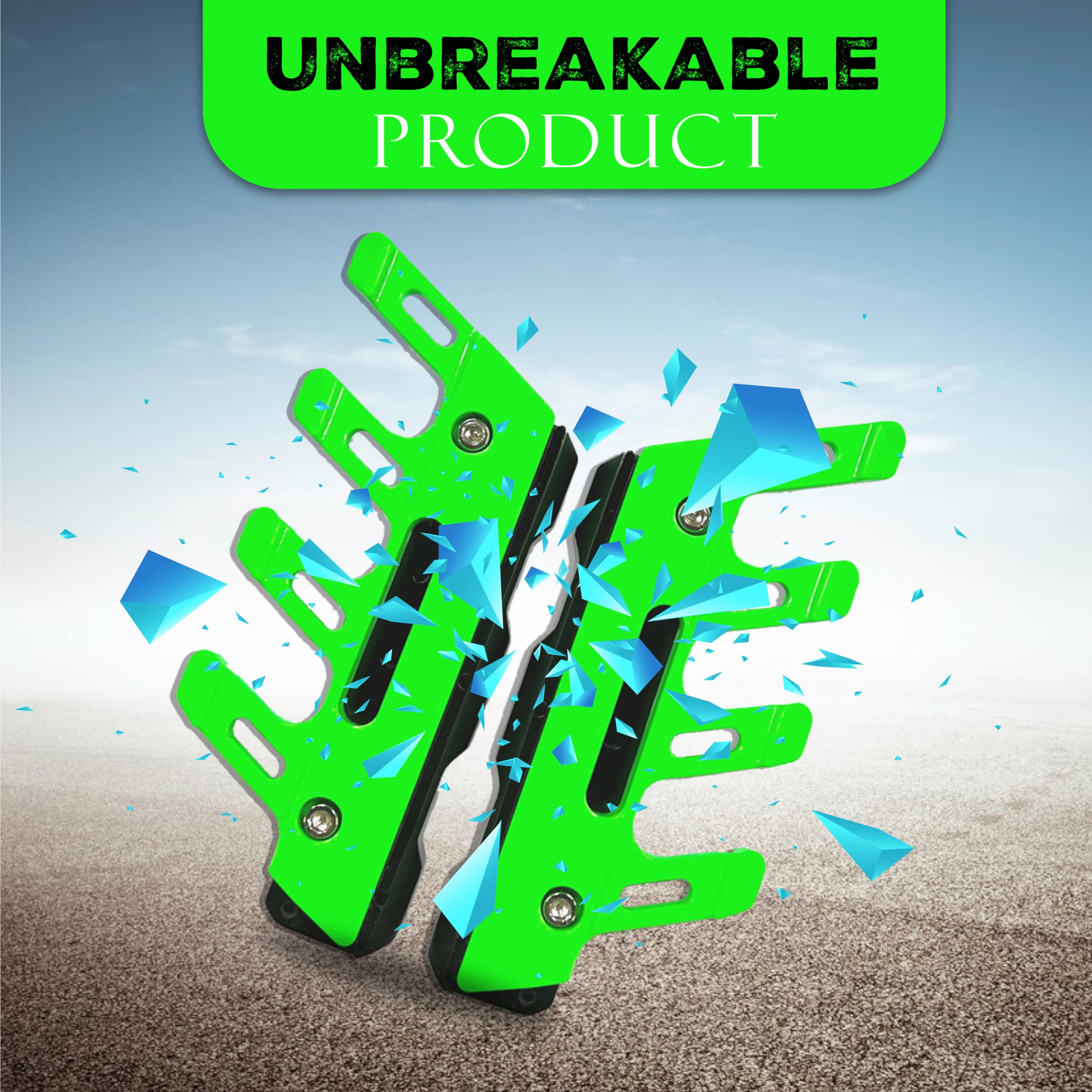 MIKANIX Bike ABS Shocker Protector | Front Fork Fender Protector | Anti-Fall Slider Guard Universal for All Bikes