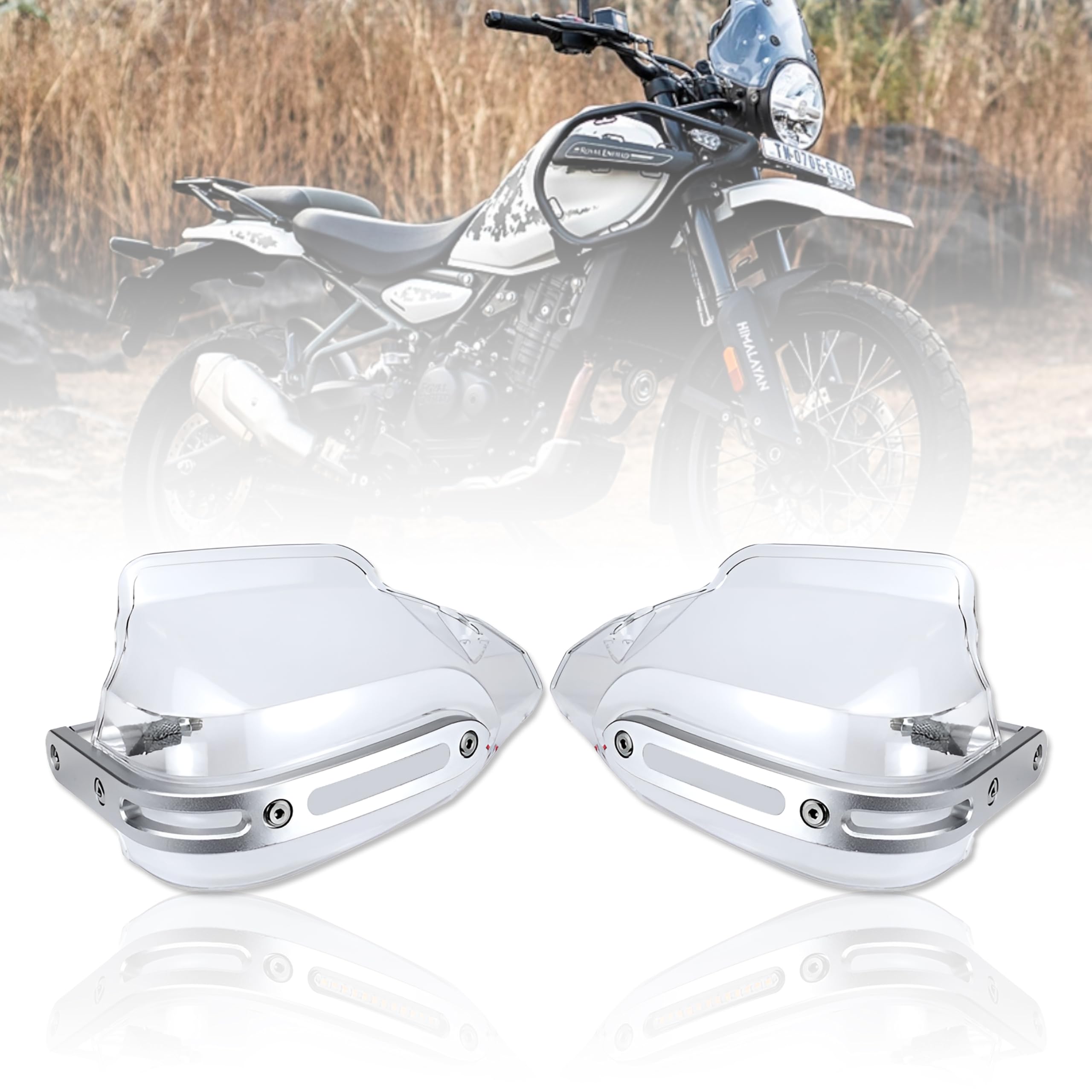 OBEROI'S TRADERS Himalayan 450 Bike Hand Guard Brake/Clutch Lever Protector | Wind Deflector Handlebar Hand Guard