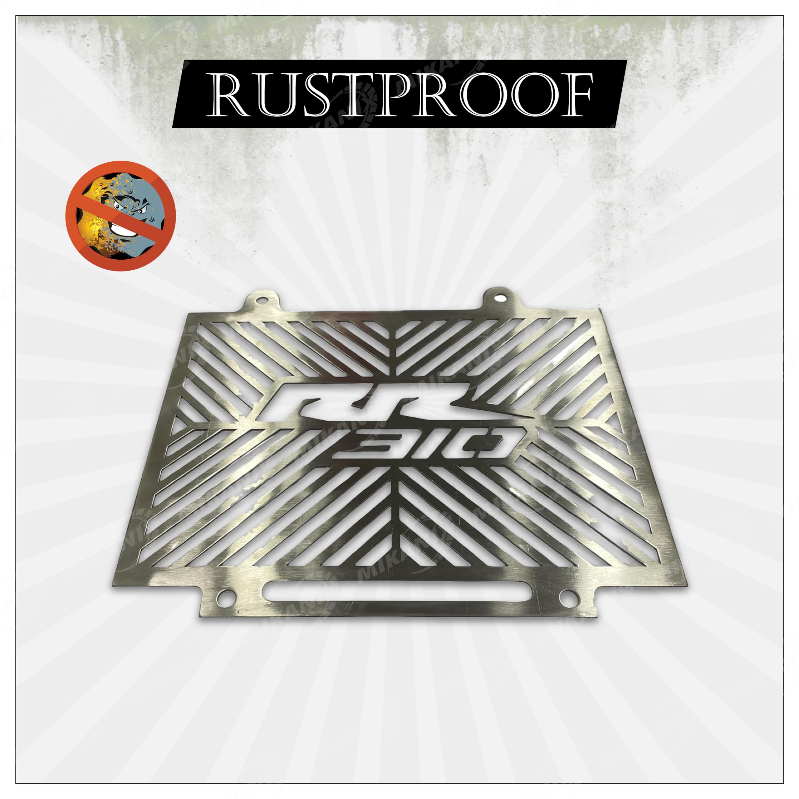 OBEROI'S TRADERS Stainless Steel Bike/Motorcycle Radiator Guard Protector Grill Cover Compatible with TVS Apache RR 310