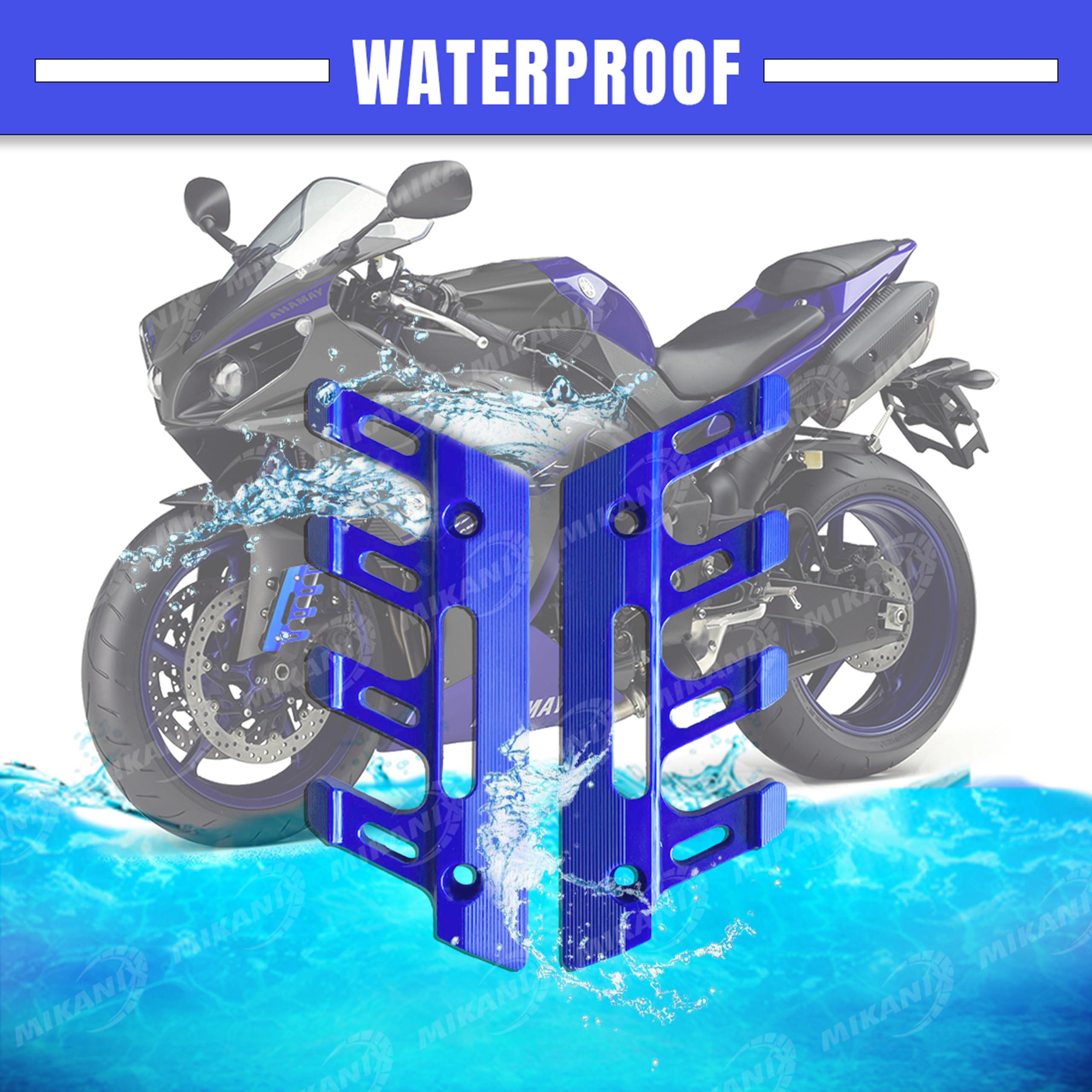 MIKANIX Bike ABS Shocker Protectors | Fork Cover Protector | Front Fender Slider Crash Guard Universal for All Bikes