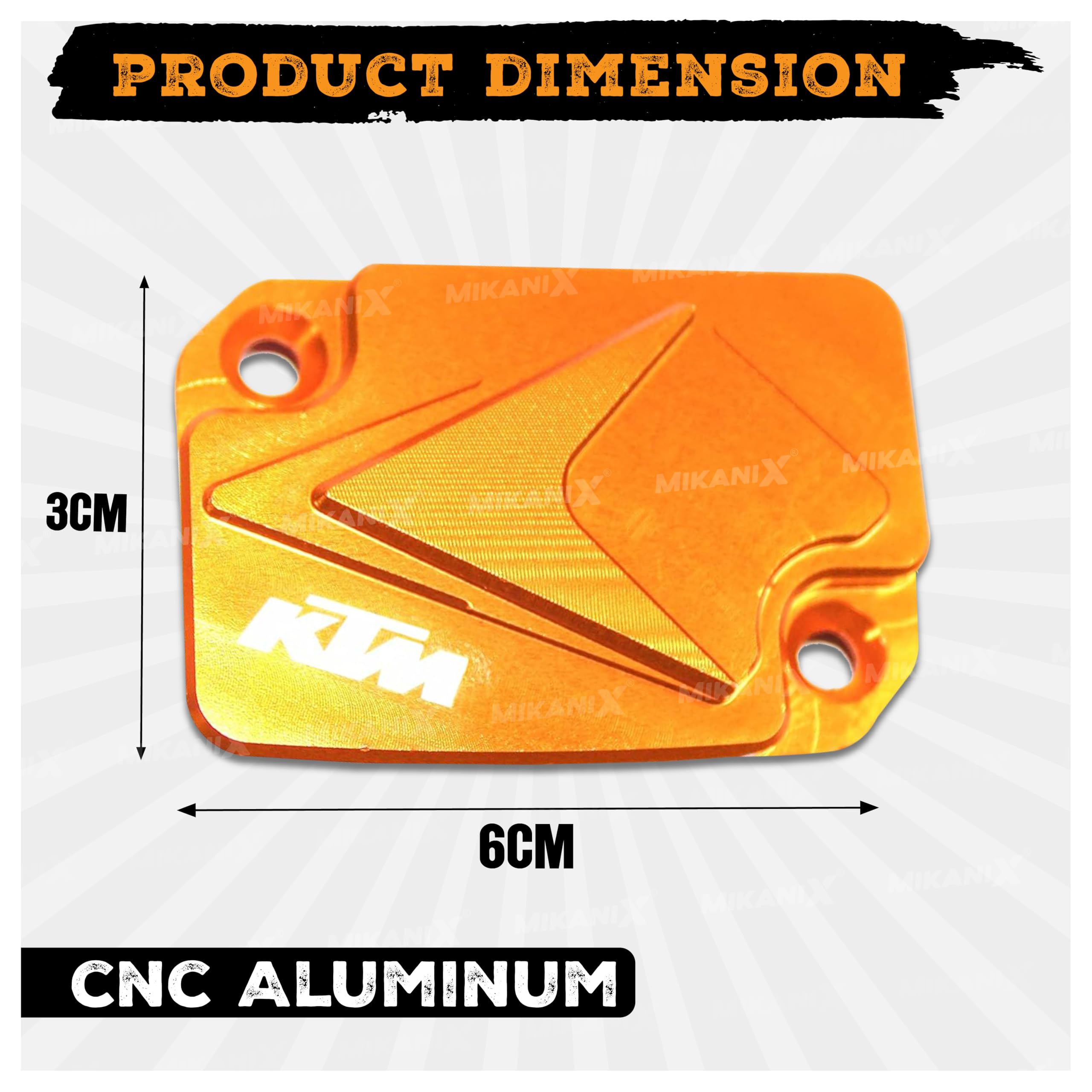 OBEROI'S TRADERS CNC Aluminium Front Disc Oil Cap Cover Guard Compatible With KTM Duke 125 | 200 | 390