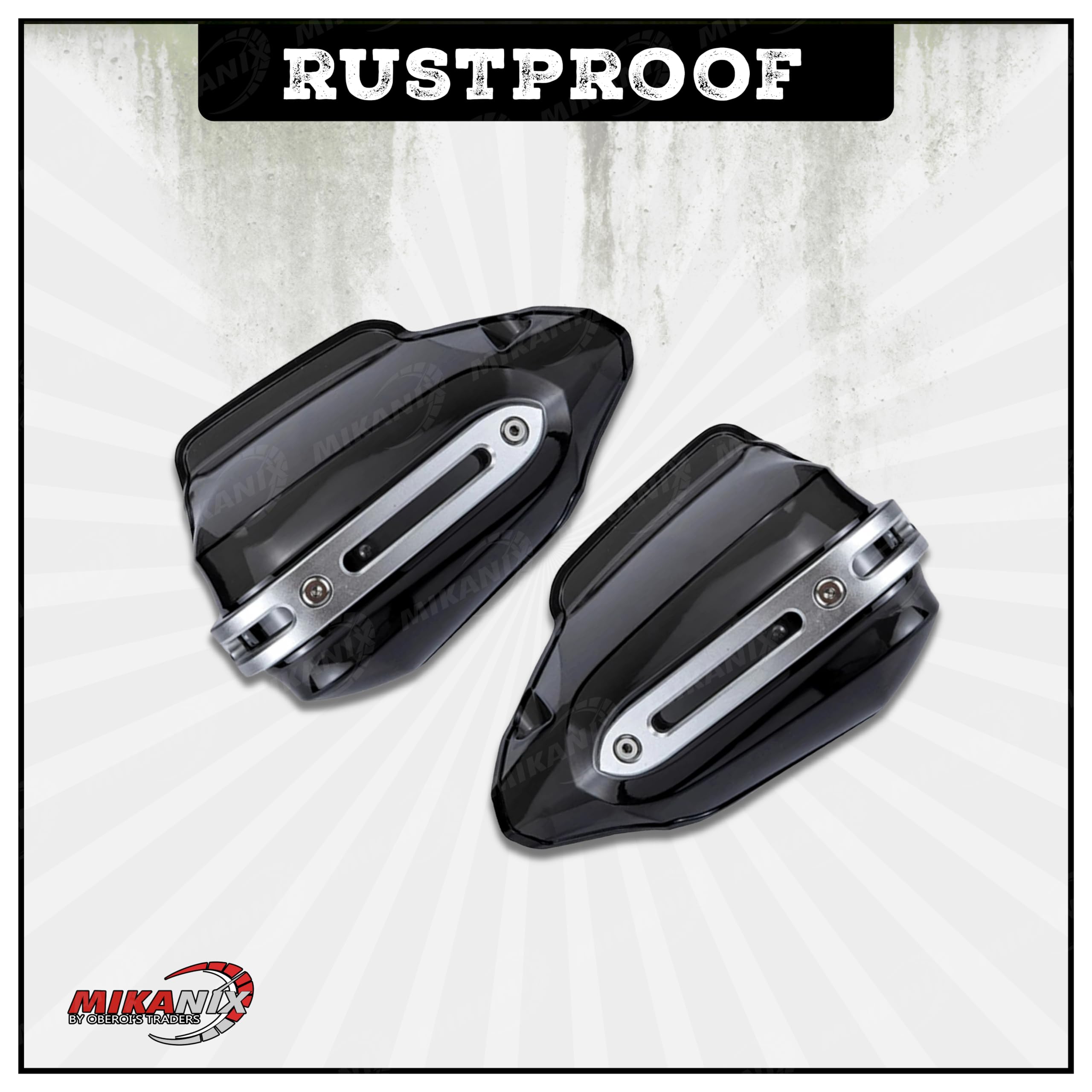 MIKANIX Himalayan 450 Bike Hand Guard Brake | Clutch Lever Protector | Wind Deflector Handlebar Hand Guard (Pack of 2)