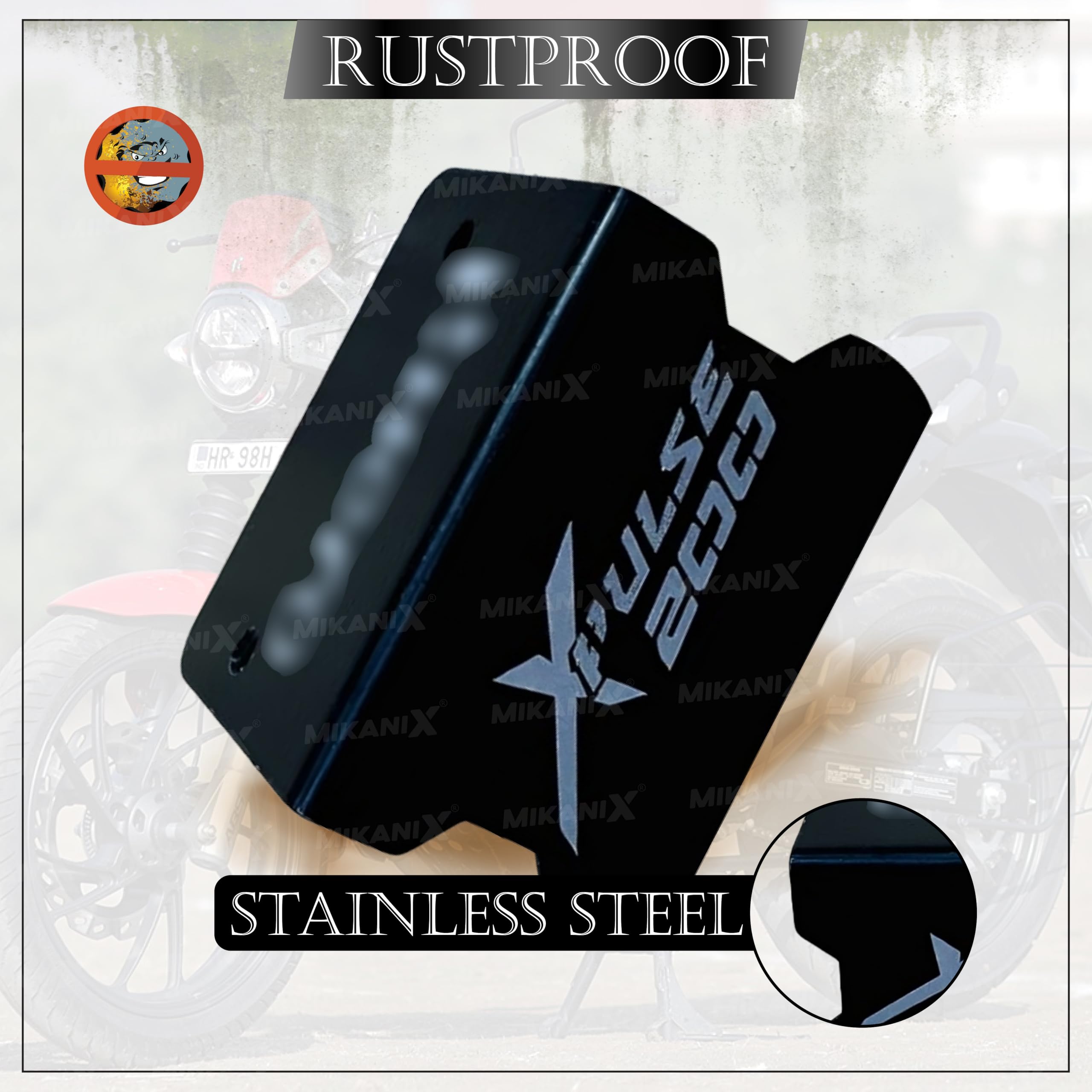 OBEROI'S TRADERS Xpulse 200 Stainless Steel Bike Front Disc Brake Fluid Reservoir Oil Cap Guard Protector Cover