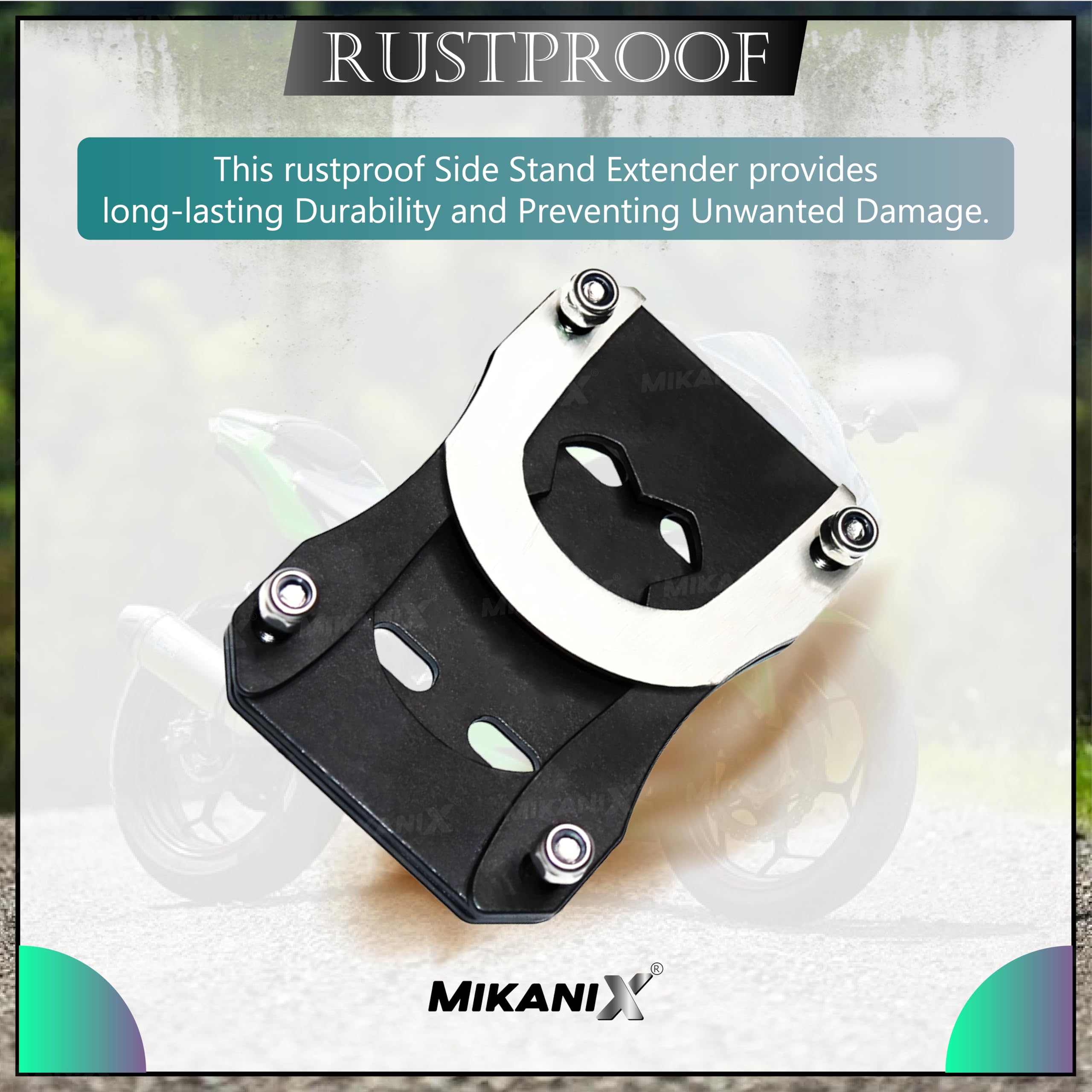 OBEROI'S TRADERS Side Stand Extender Base Stand Holder Compatible for Yamaha R15 V3, R15 V4 and R15M Motorcycles