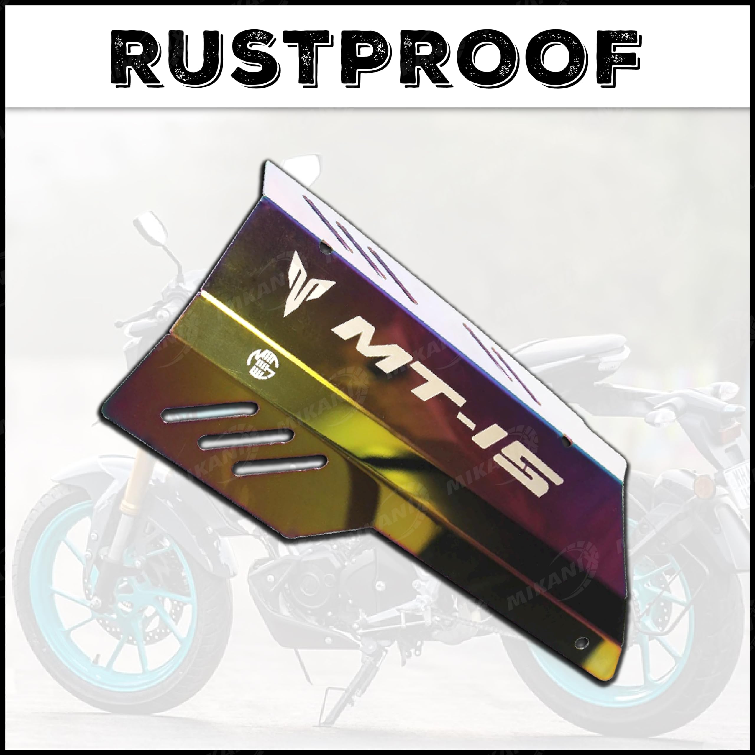 MIKANIX Premium Yamaha MT-15 Exhaust Cover Silencer Protector (Multi-Color)