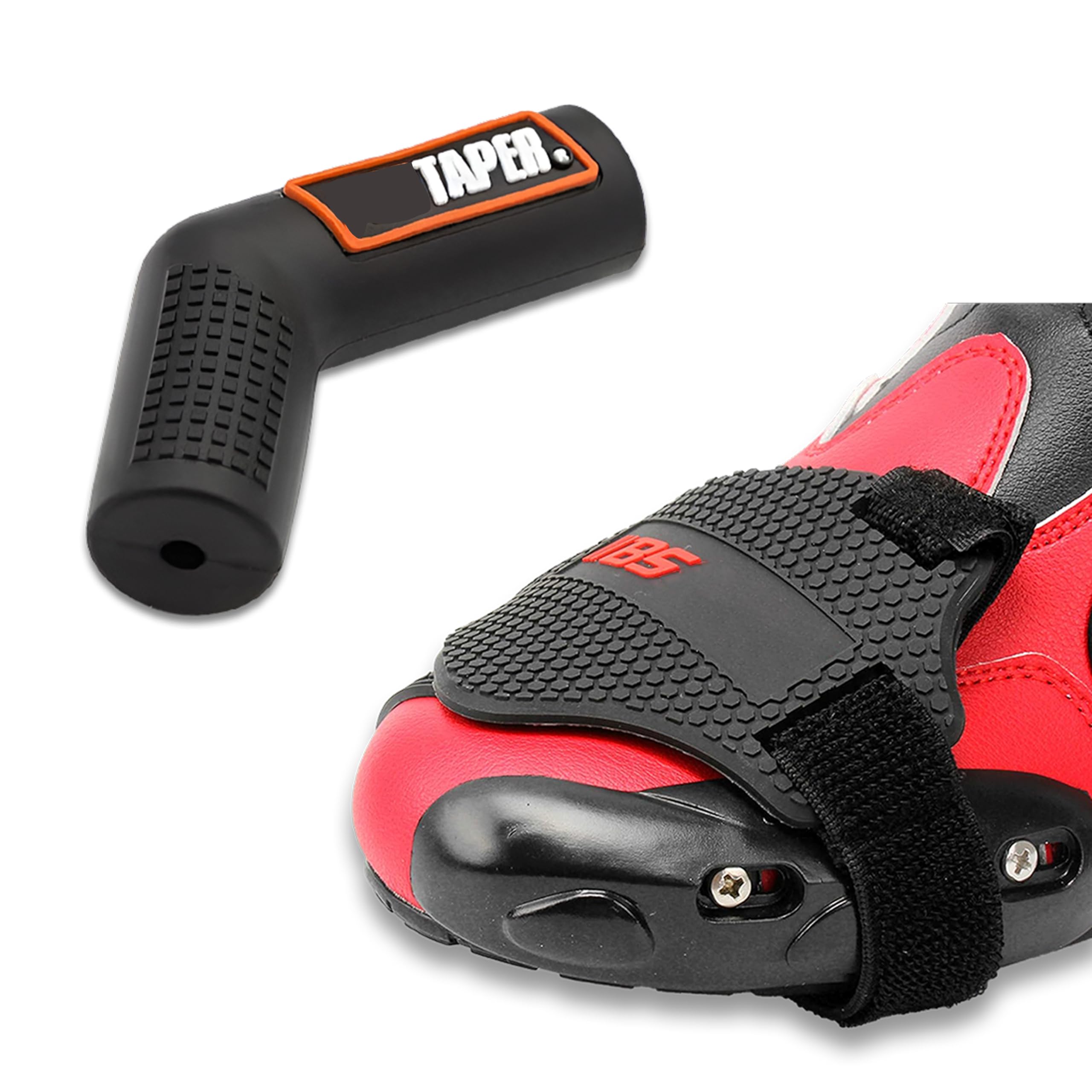 OBEROI'S TRADERS Bike Gear Shift Knob Cover with Gear Shifter Collar | Shoe Pad Protector for Universal for All Motorcycle