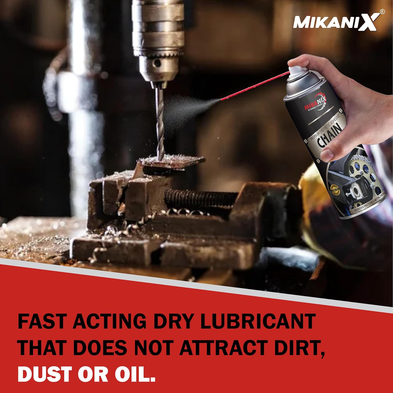 MIKANIX Bike Chain Lube/Lubricant Spray Cleaner For All Chain Type | Lubrication | Rust & Corrosion protection | Prevent Chain breakage | Noise