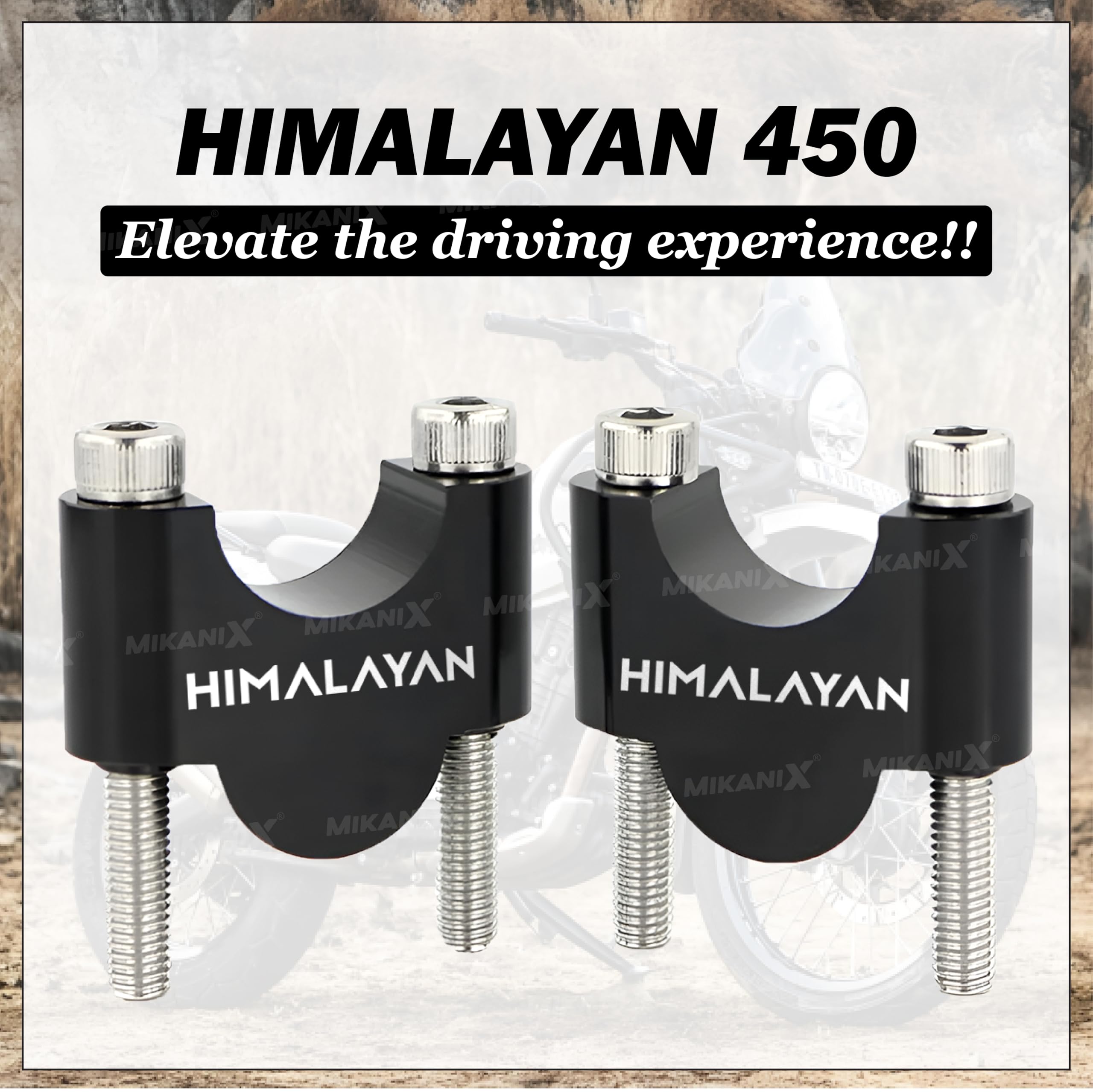 OBEROI'S TRADERS Premium Handle Riser/Raiser Handlebar Height Riser Clamp Compatible For Royal Enfield Himalayan