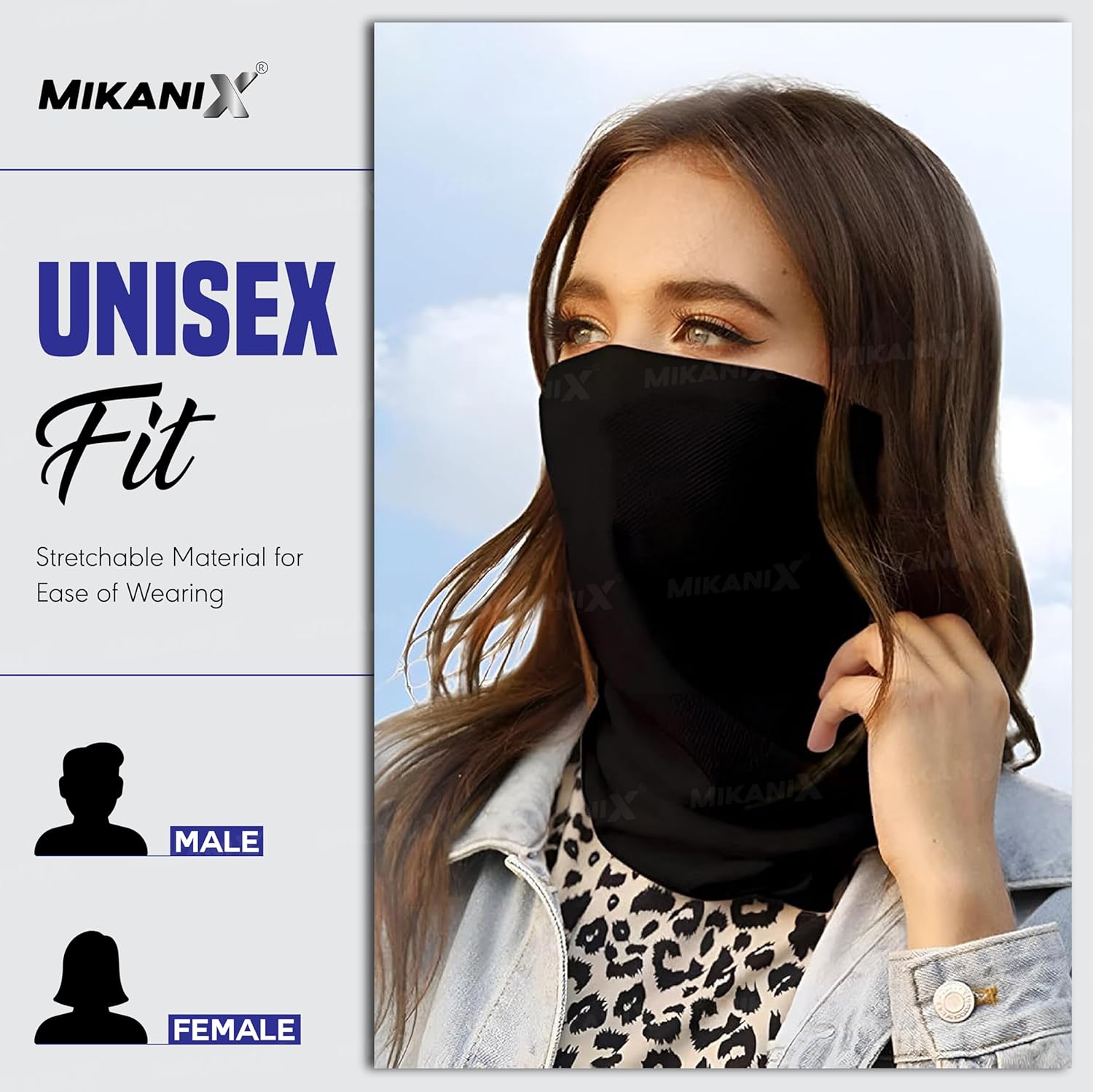 BRXR Neck Gaiter Bandana Face Cover Protection Multipurpose for Bikers, Cyclists and Outdoor Work | Activities to Prevents Dust and UV Rays | Men & Women